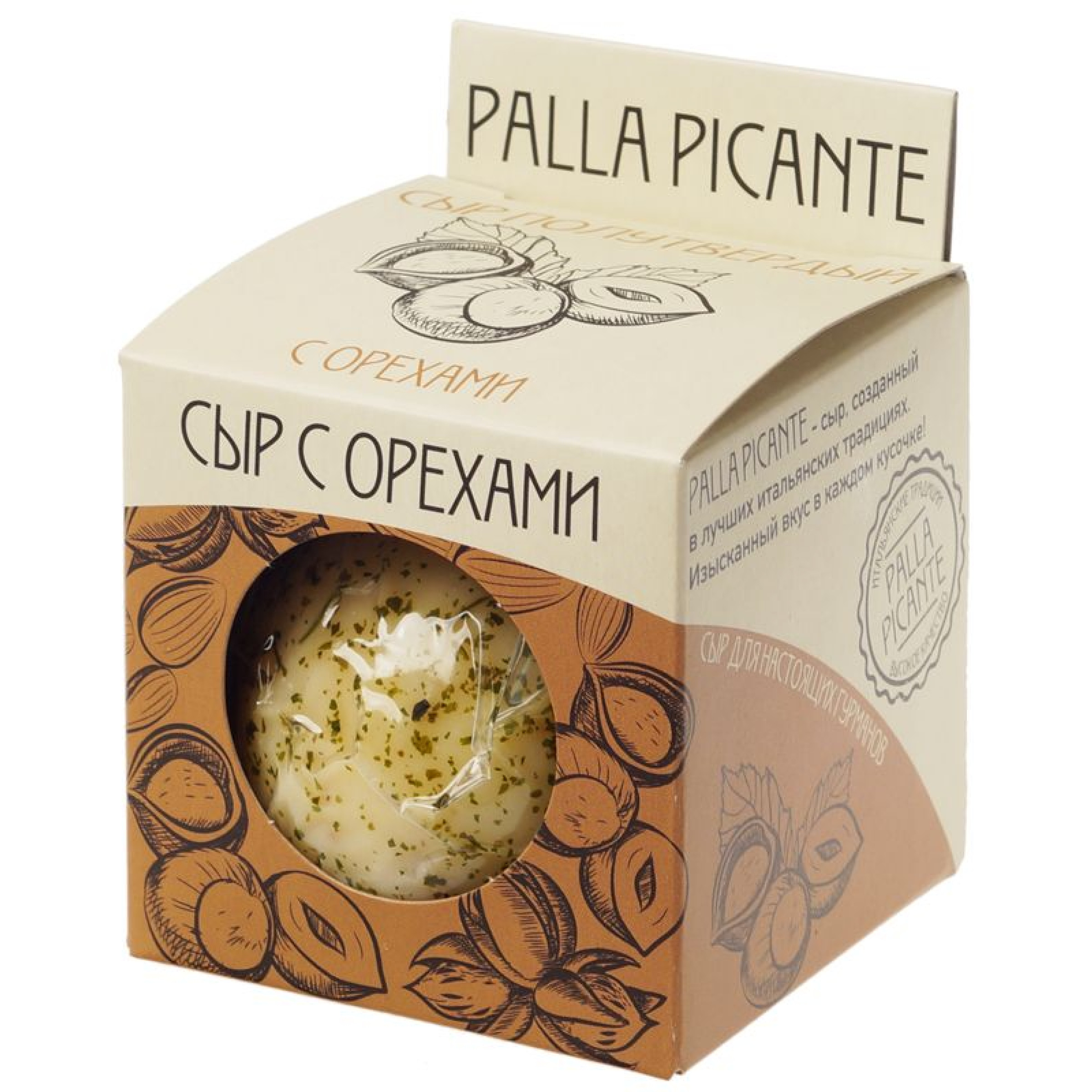 Сыр с орехами Palla Picante 50%, 160 г