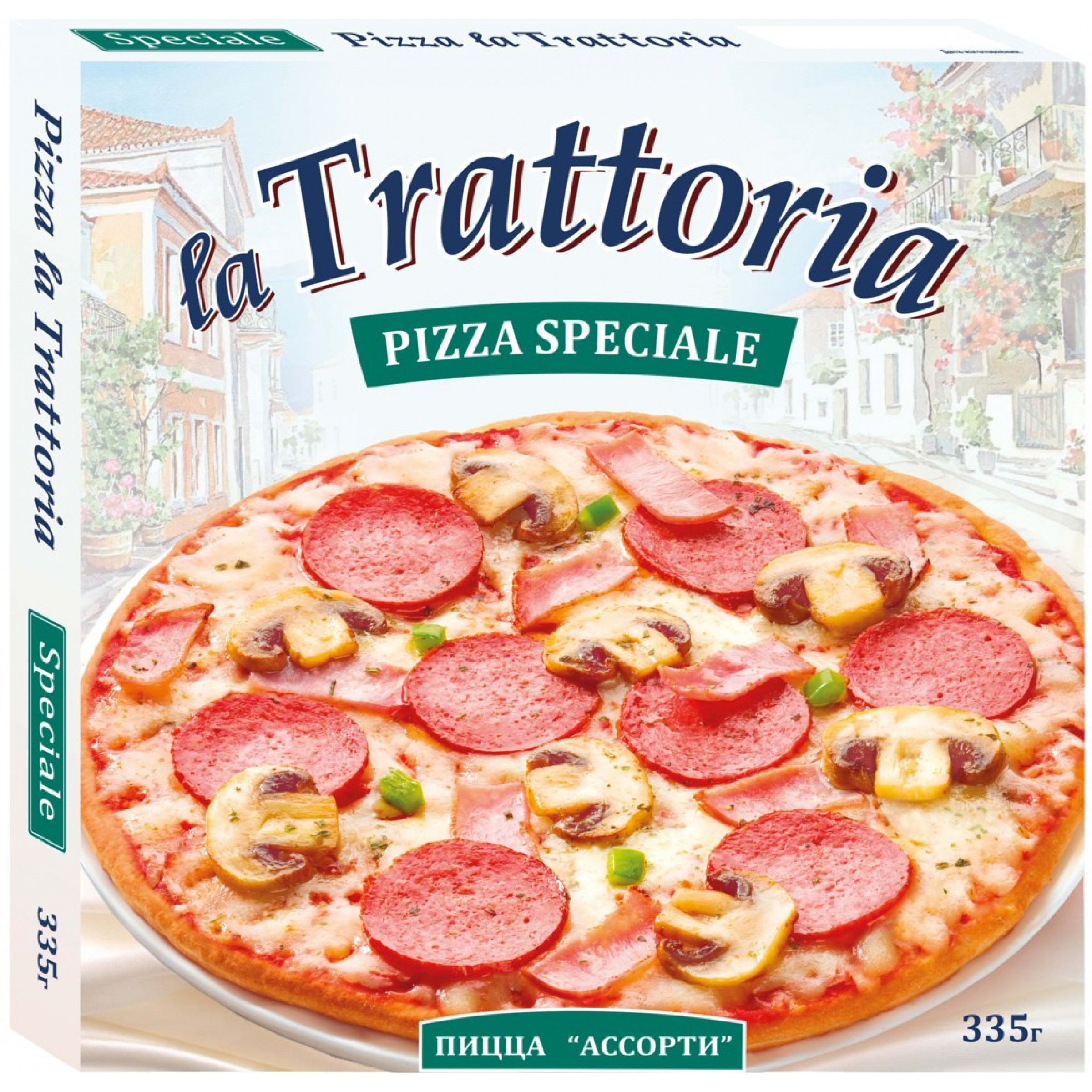 Пицца Ассорти La Trattoria, 335 г