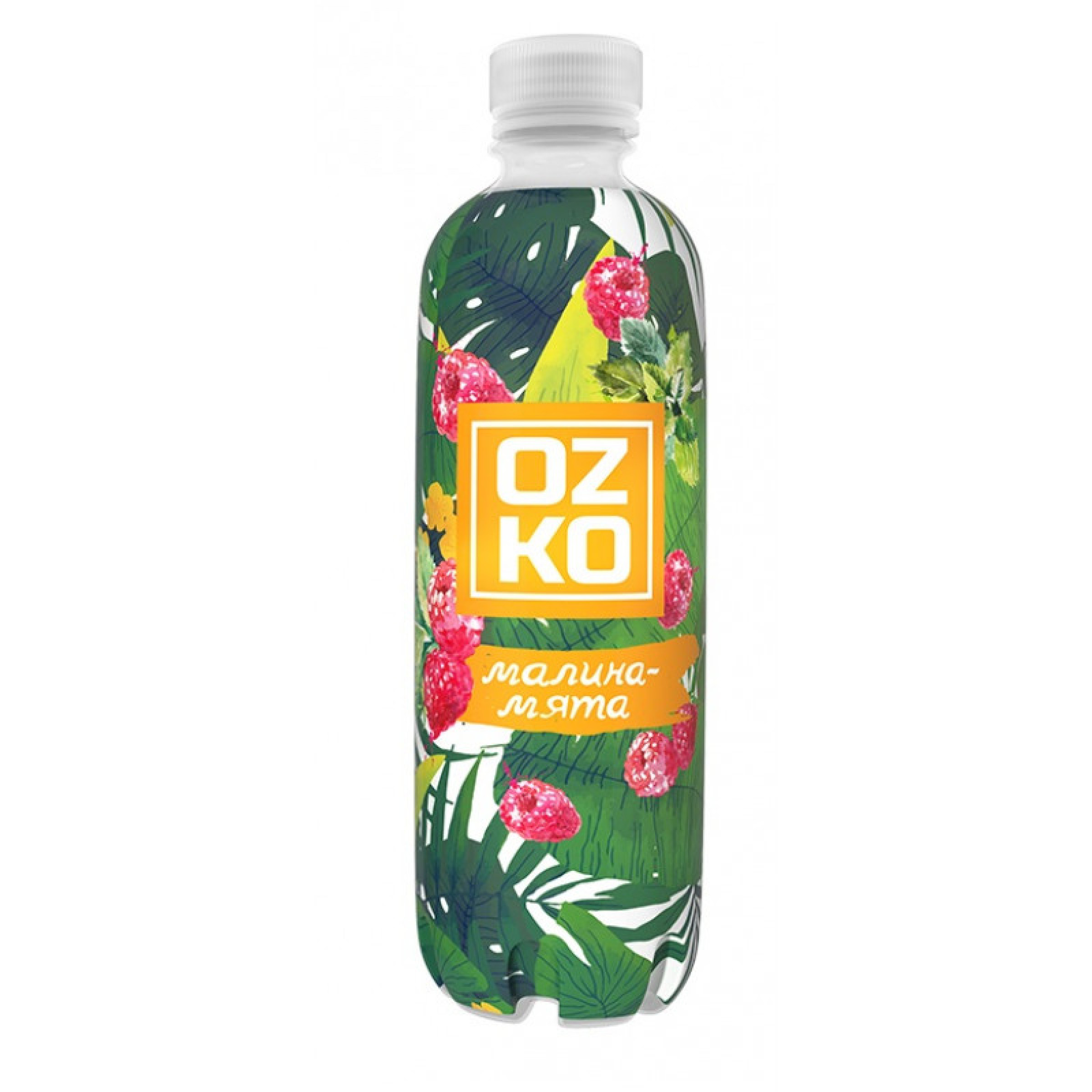 Сильногазированный напиток Ozko со вкусом малины и мяты, 500 мл