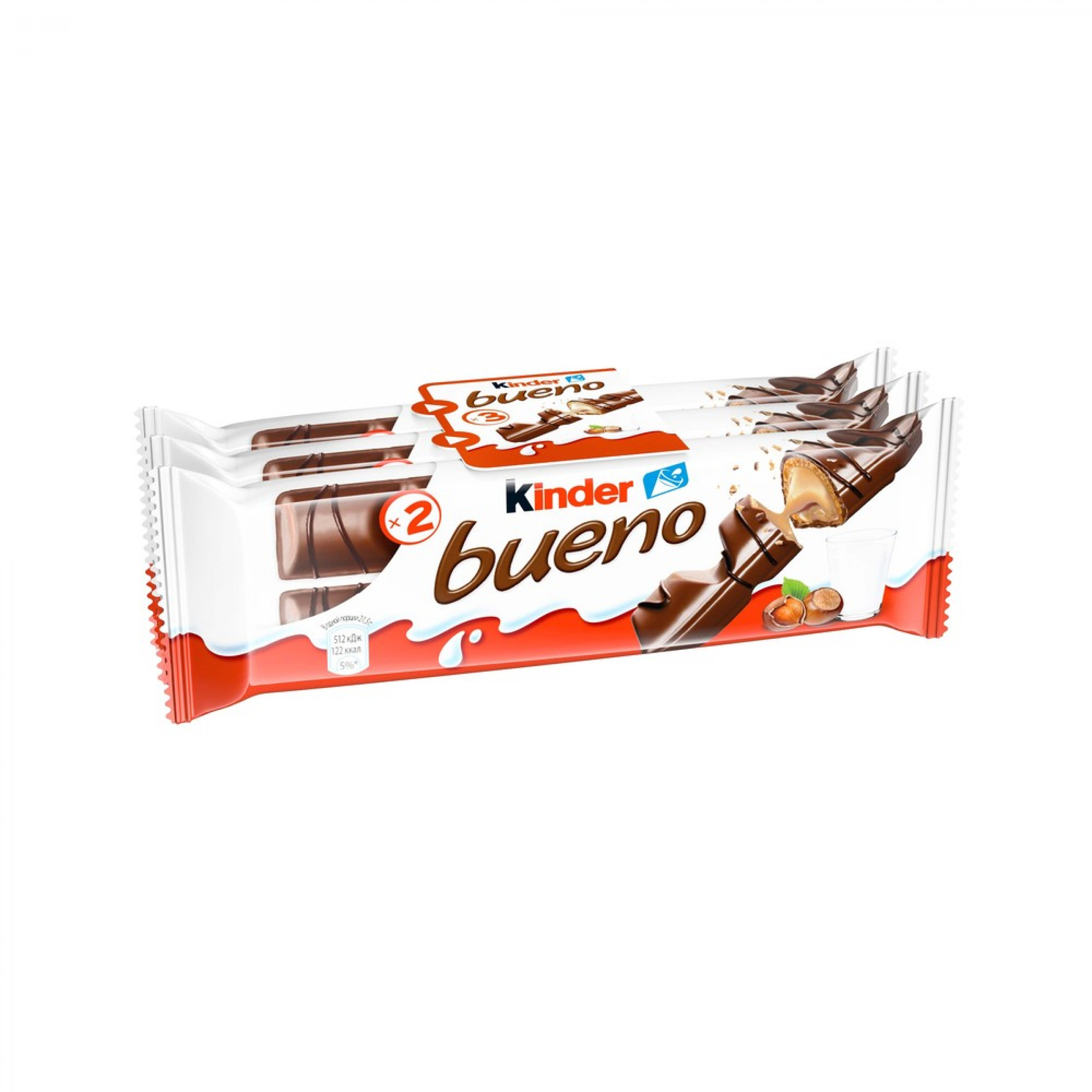 Набор Kinder Bueno в молочном шоколаде, 3 по 129 г