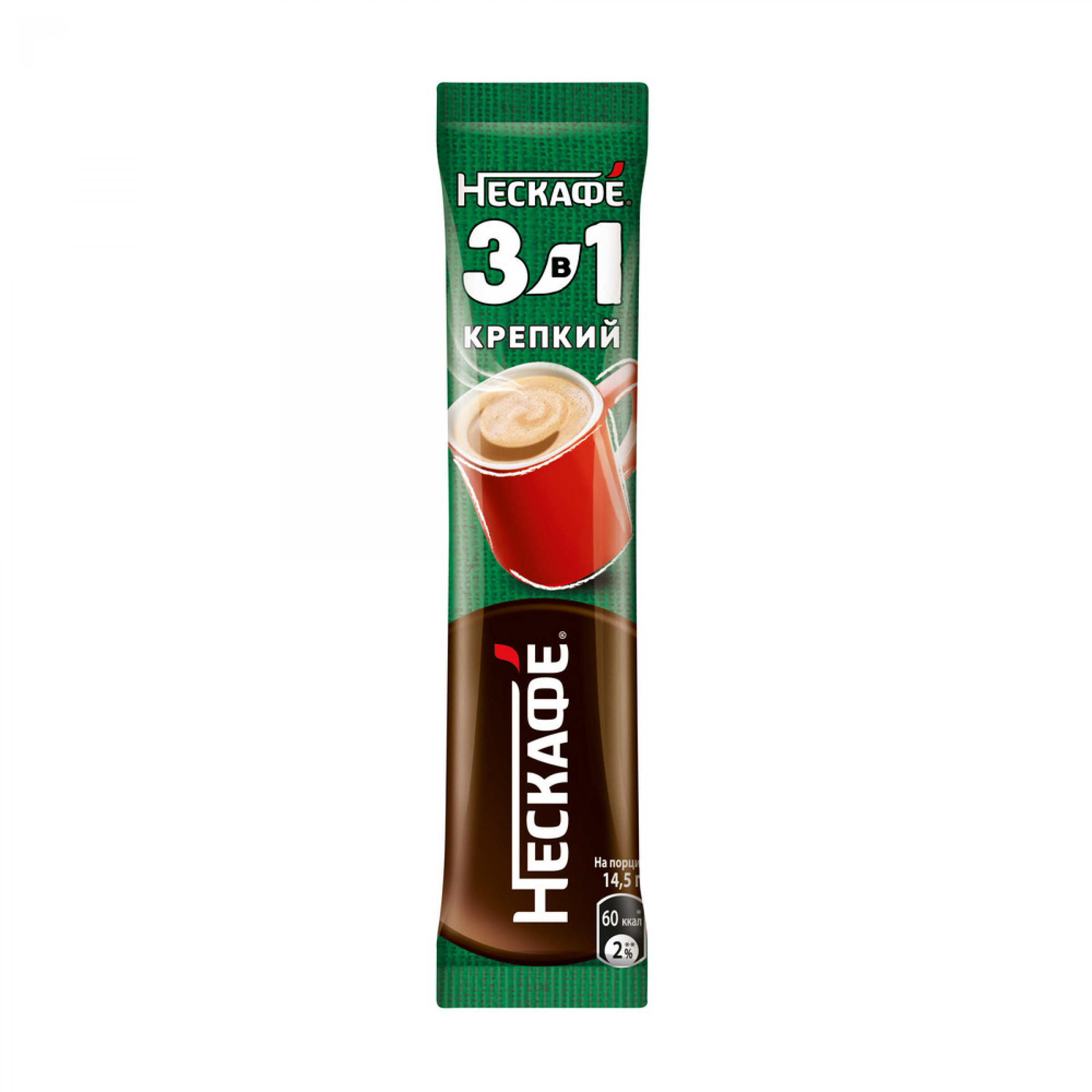 Растворимый кофейный напиток NESCAFE 3в1 Крепкий (20 порций по 14.5г)