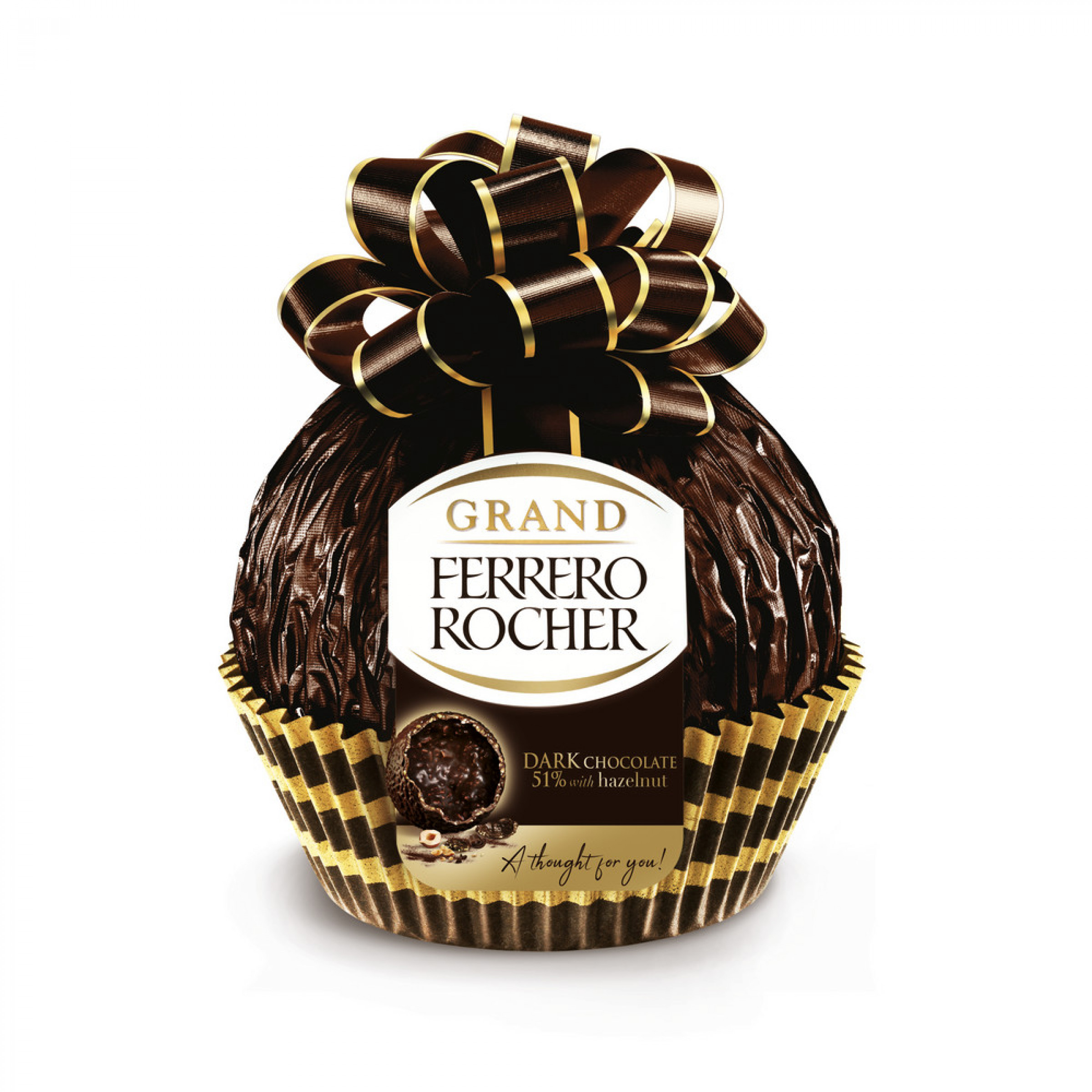 Grand Ferrero Rocher фигурный шоколад темный 125гр