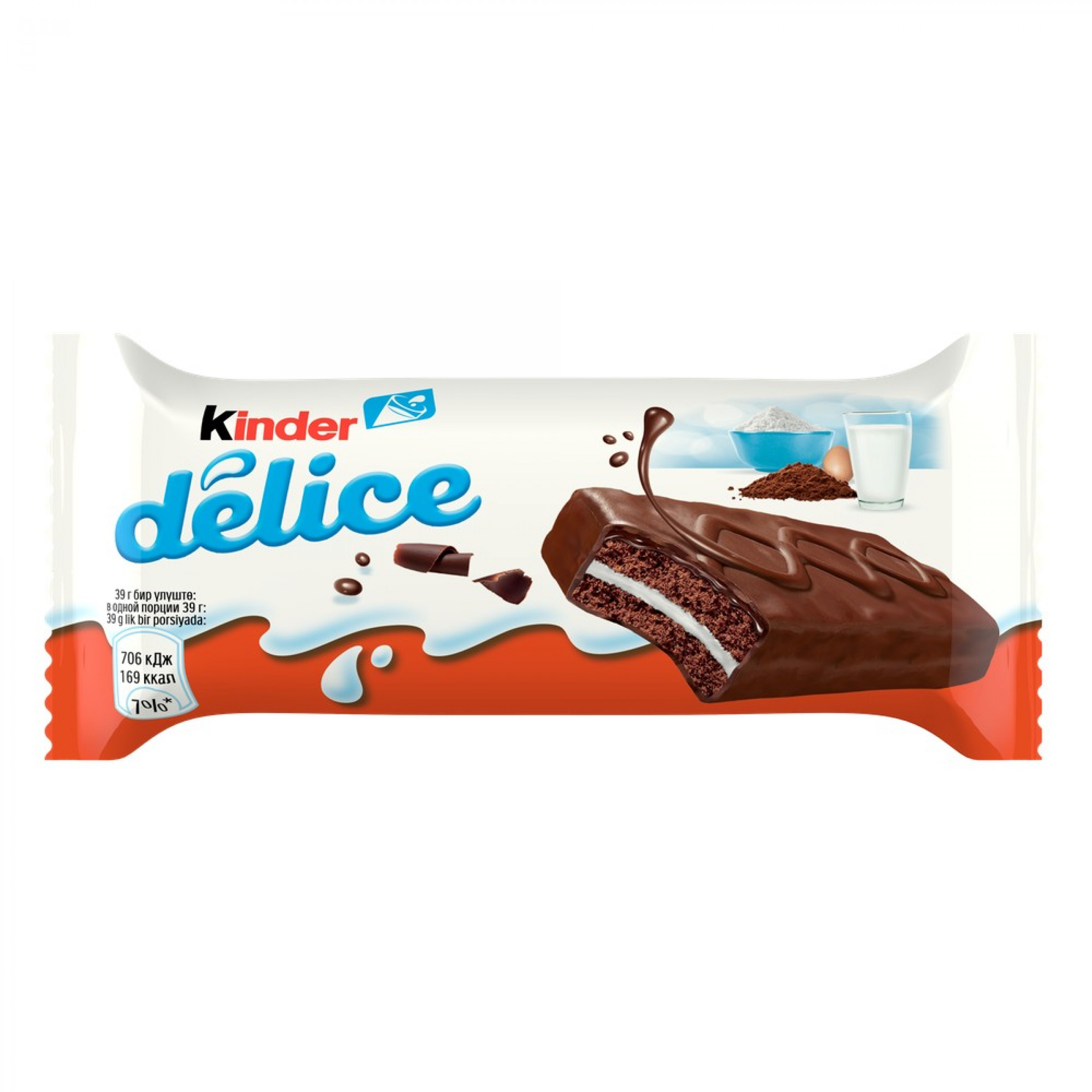 Пирожное Kinder Delice с молочной начинкой, 39 г