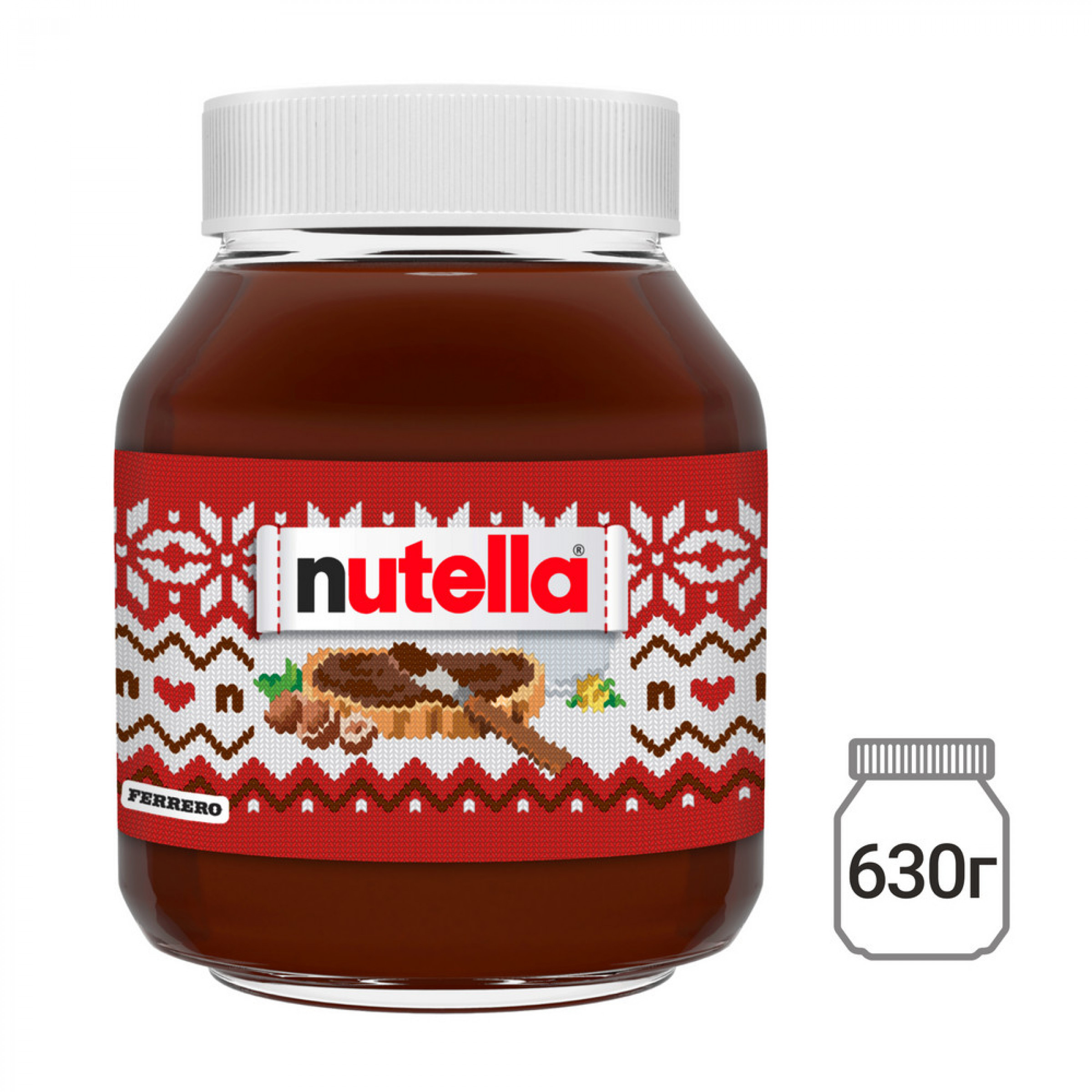 Паста ореховая Нутелла 630 г Зима