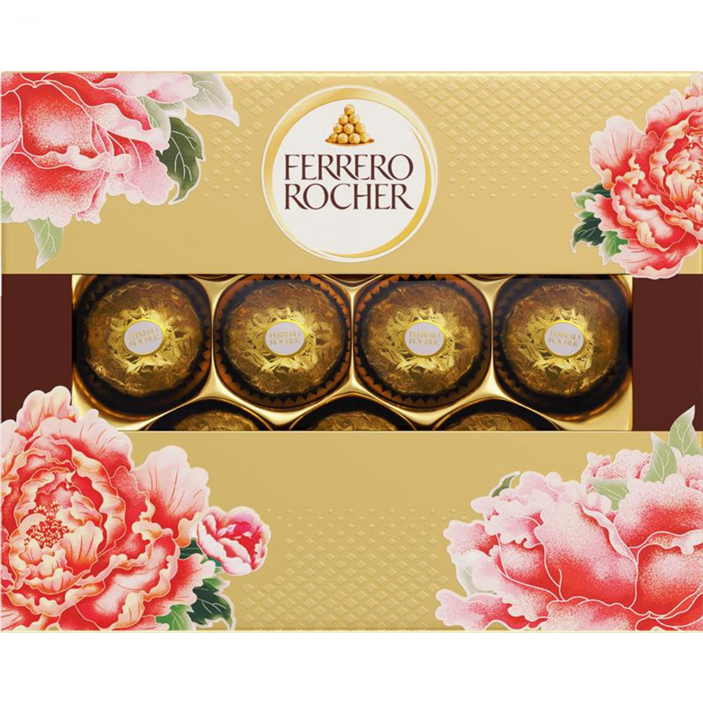 Конфеты Ferrero Rocher, молочный шоколад и лесной орех, 125г