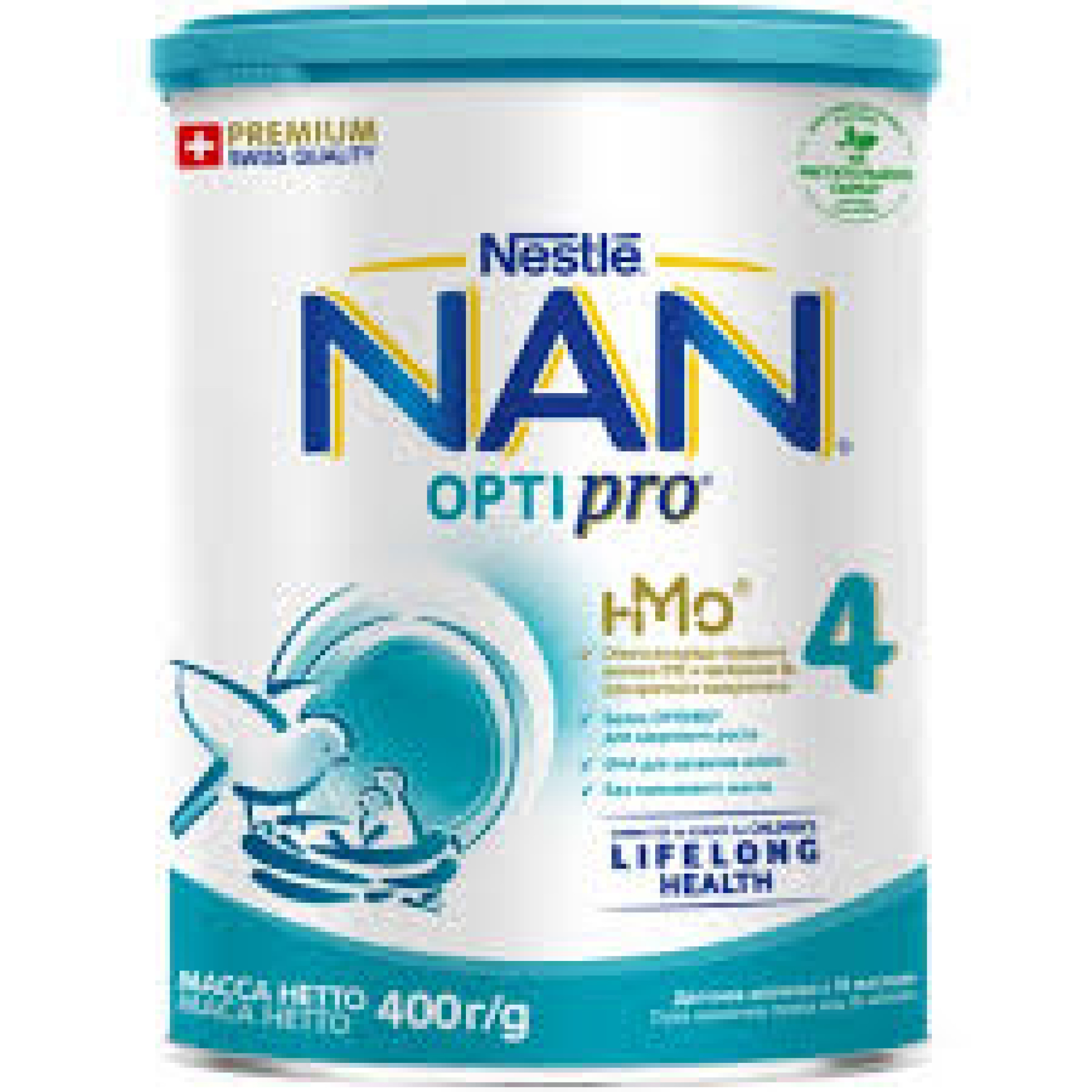Сухая молочная смесь NAN 4 Optipro для детей с рождения, 400 г