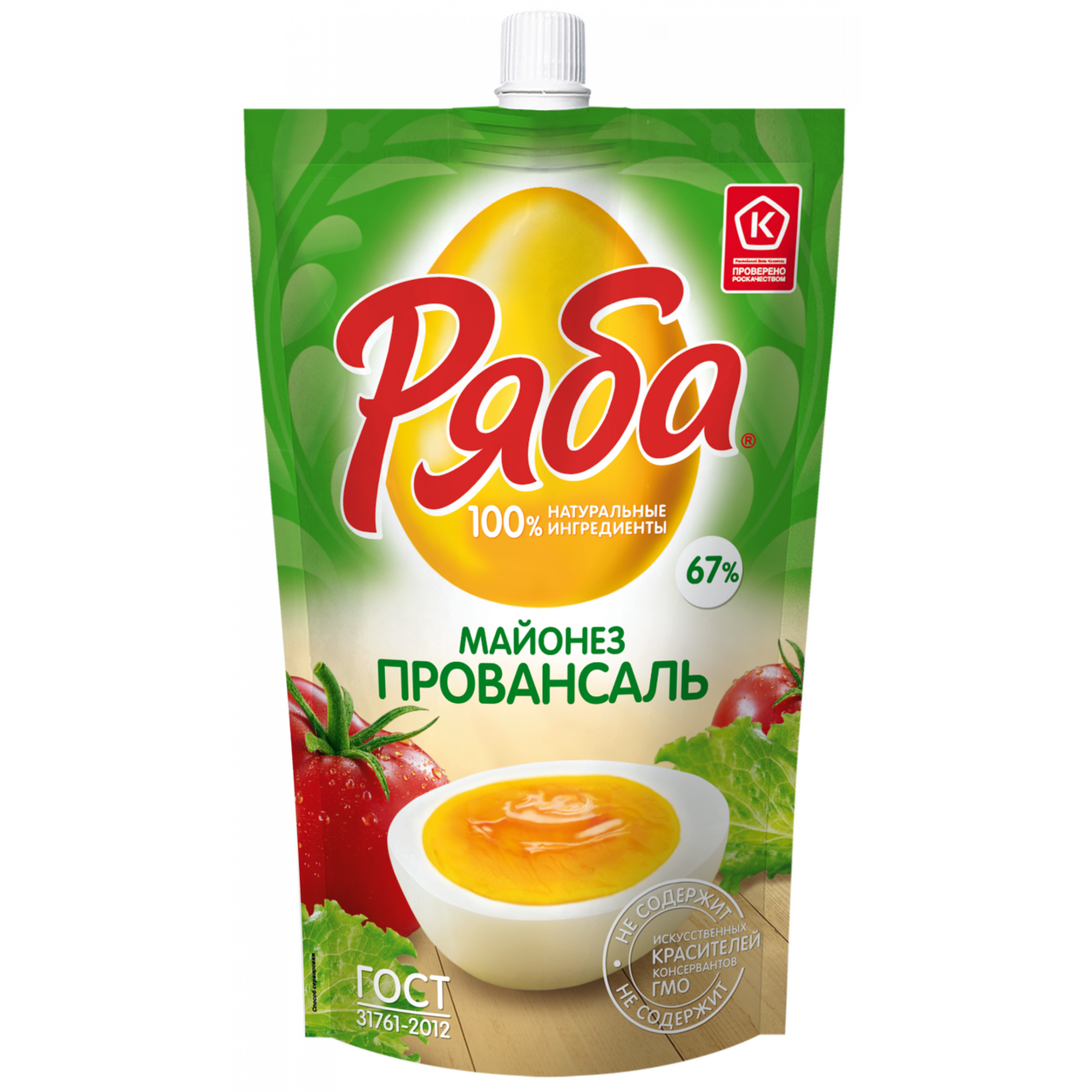 Майонез Провансаль мдж 67% 350 гр ТМ Ряба