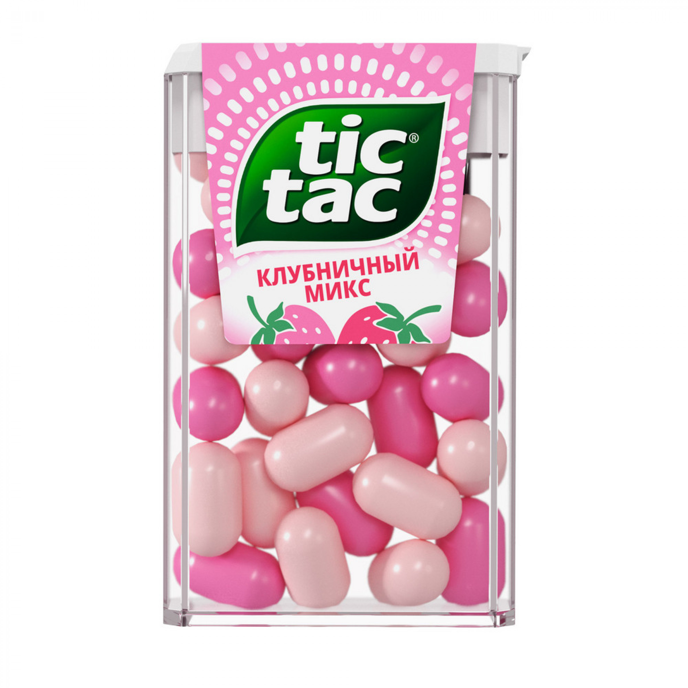 Драже Тик-Так Клубничный Микс, 16 г