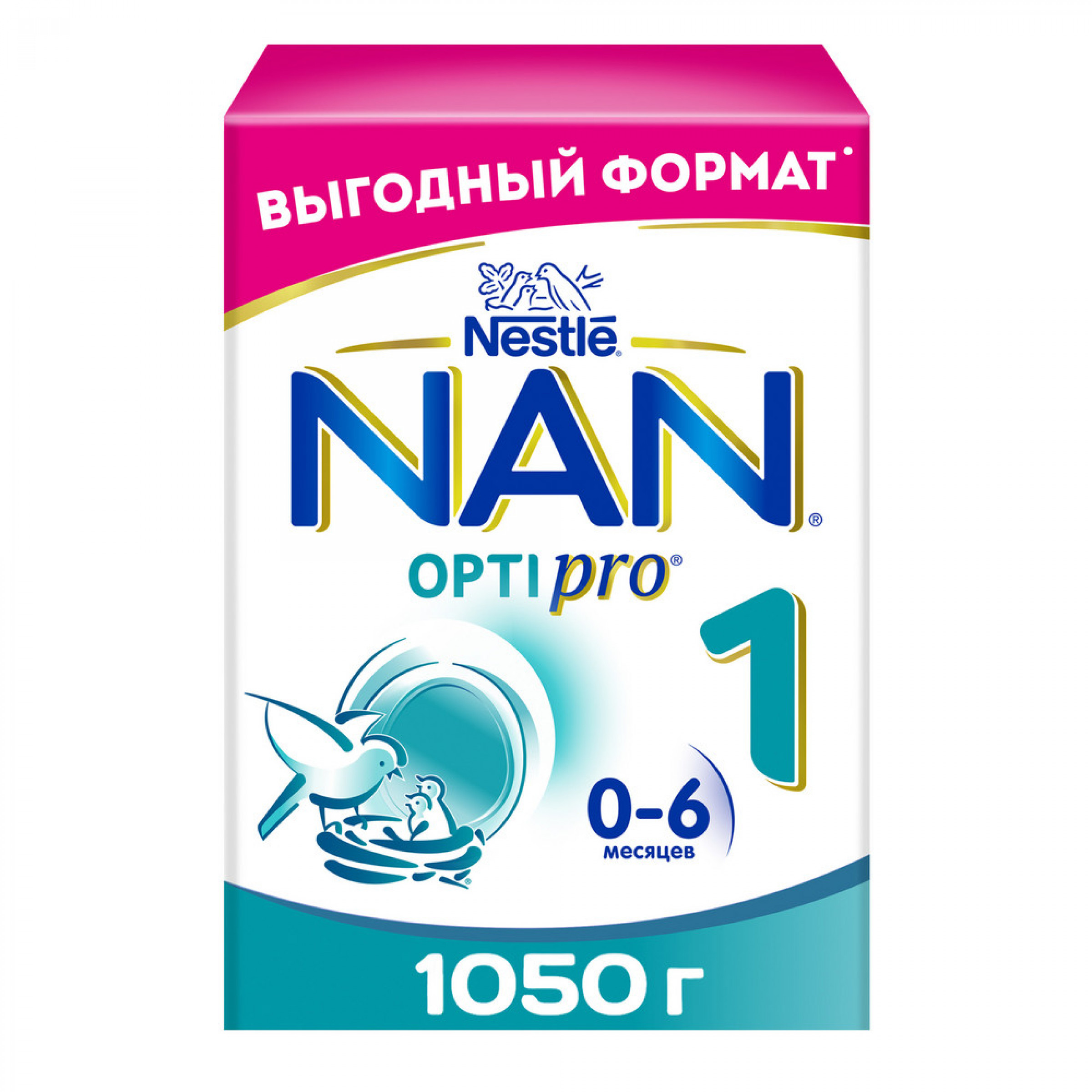 Молочная смесь NAN 1 OptiPro, с рождения, 1050 г