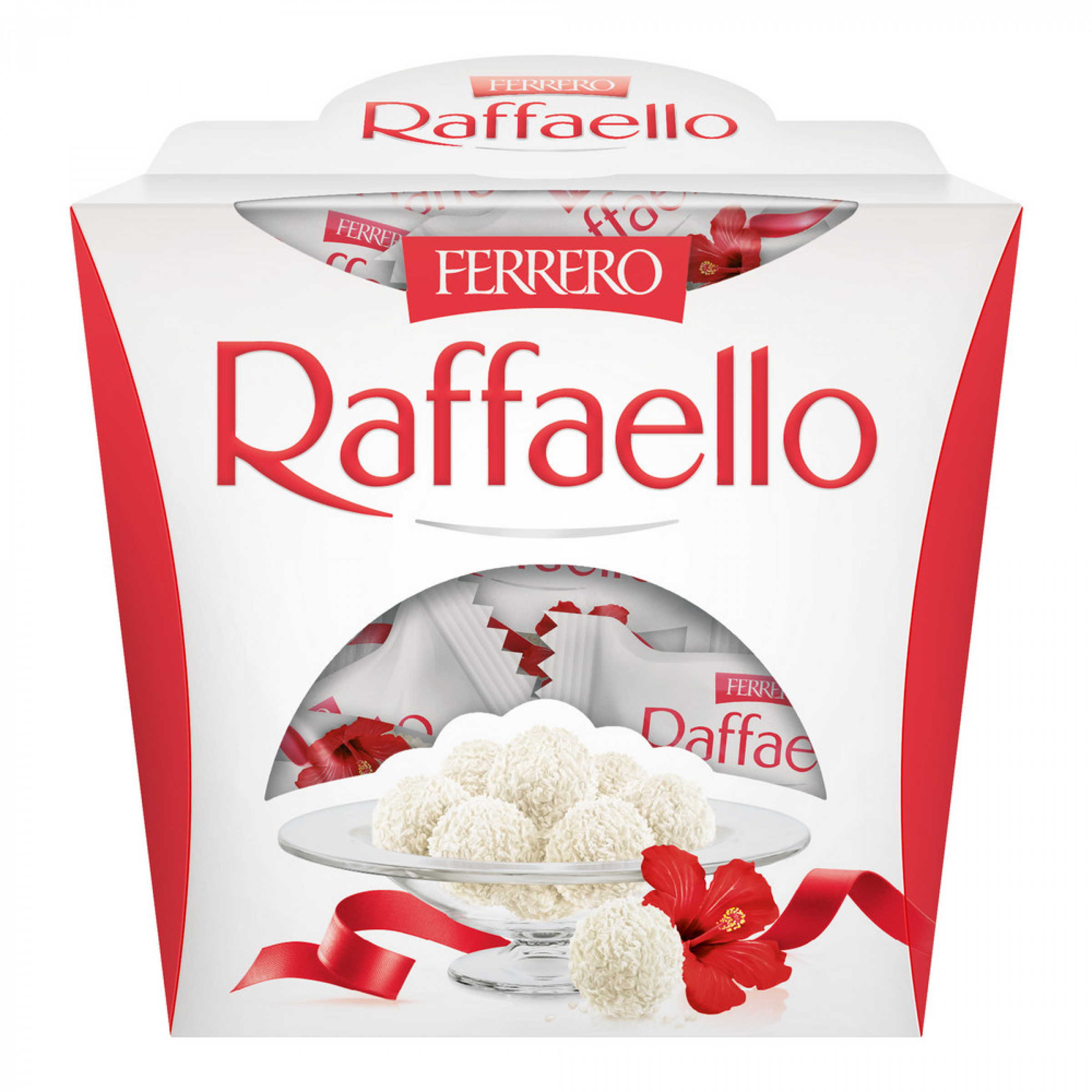 Конфеты Raffaello с цельным миндальным орехом в кокосовой обсыпке, 150 гр