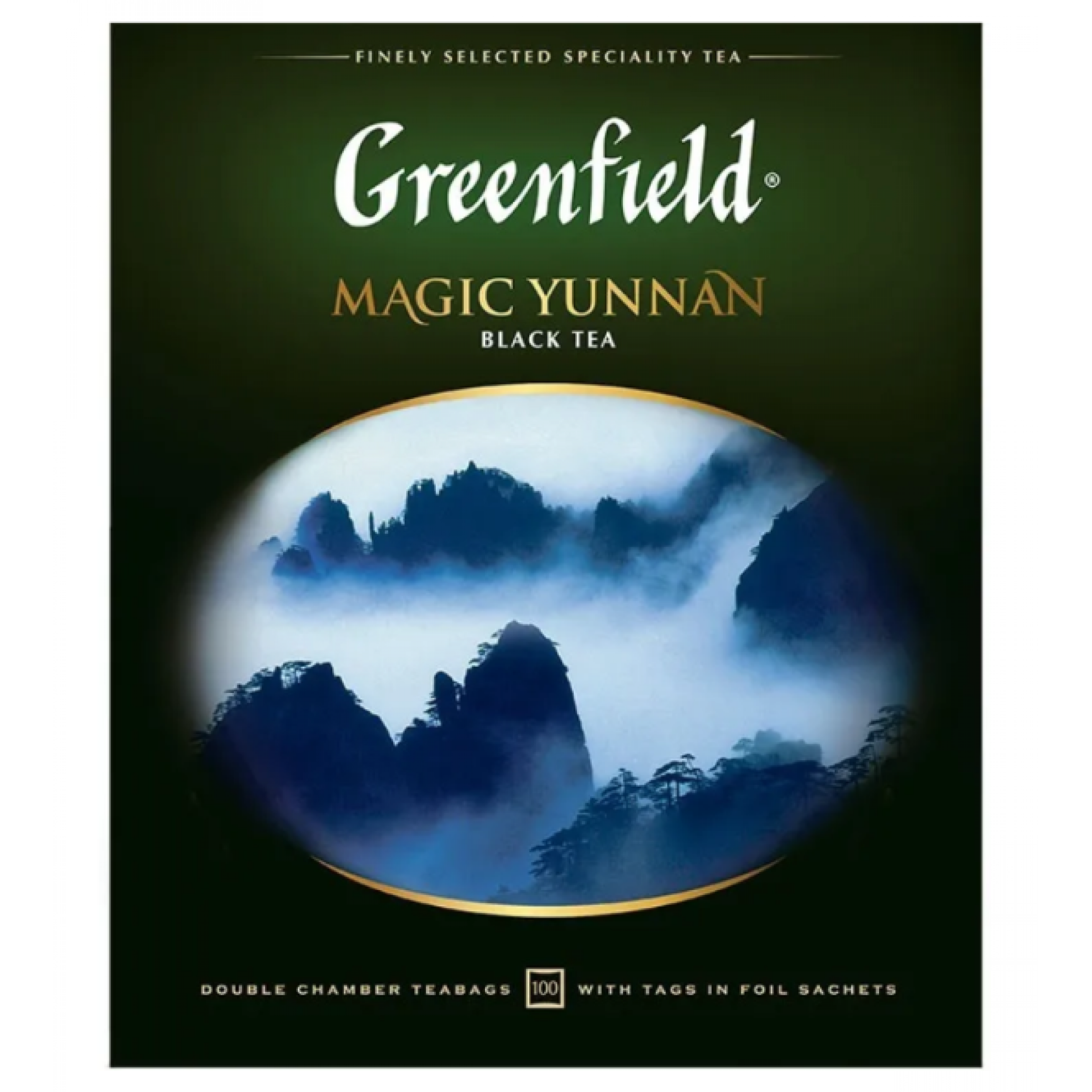 Чай черный Greenfield Magic Yunnan китайский байховый в пакетах, 100пак*2гр