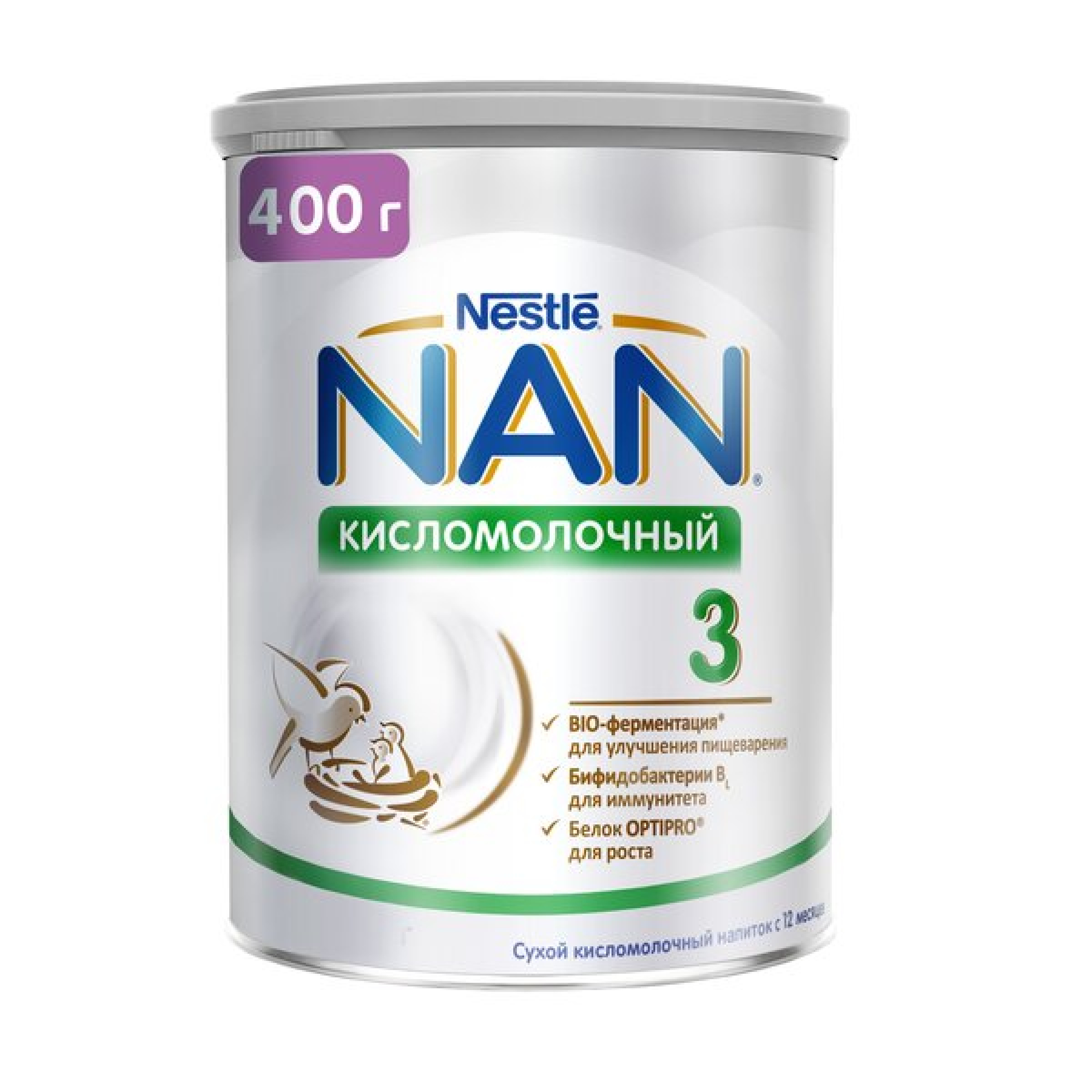 Сухая смесь кисломолочная NAN 3, 400гр