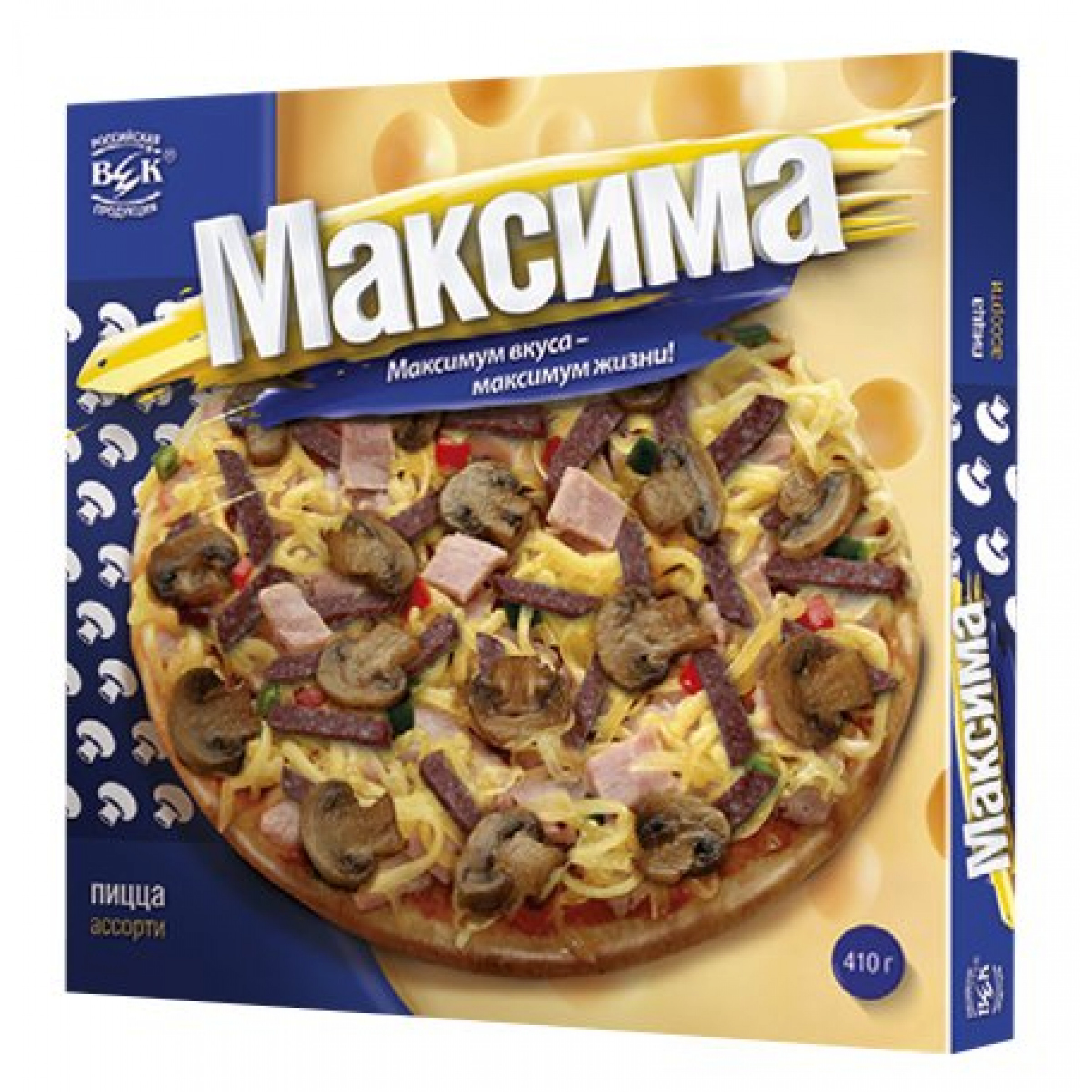 Пицца Максима ассорти в коробочке, 410гр