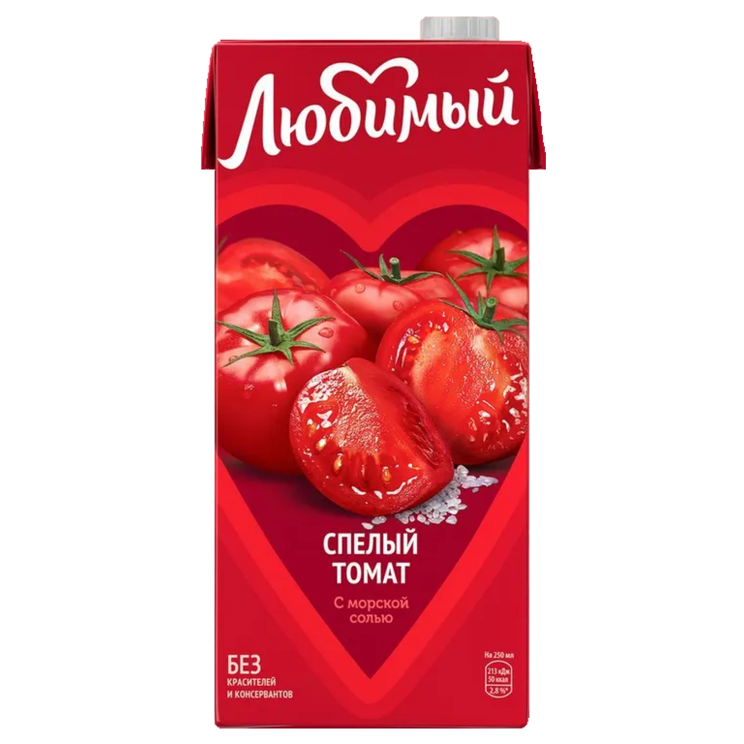 Нектар томатный с солью с мякотью Любимый, 0,95 л