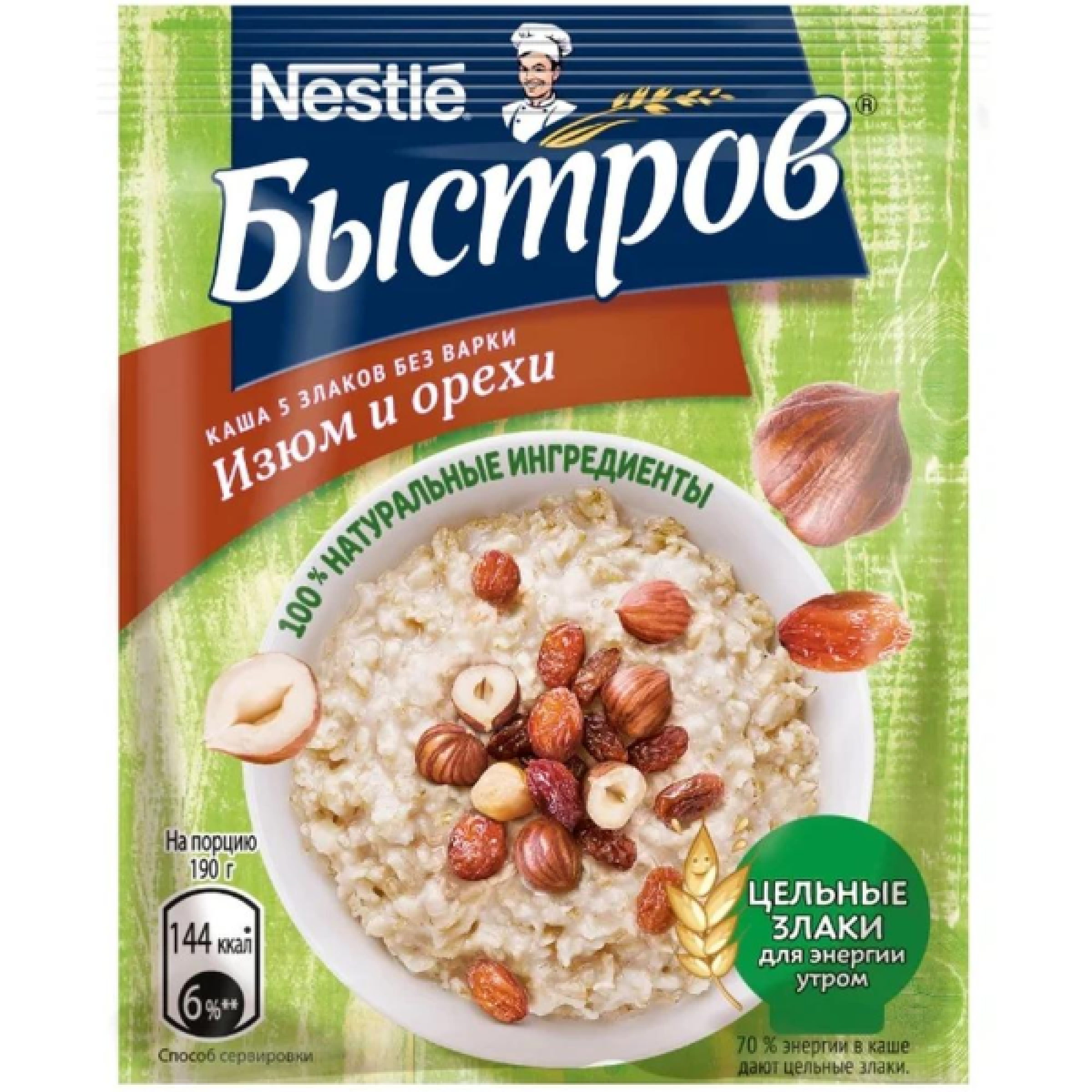 Каша с изюмом и орехами Быстров Prebio Nestle, 40 г