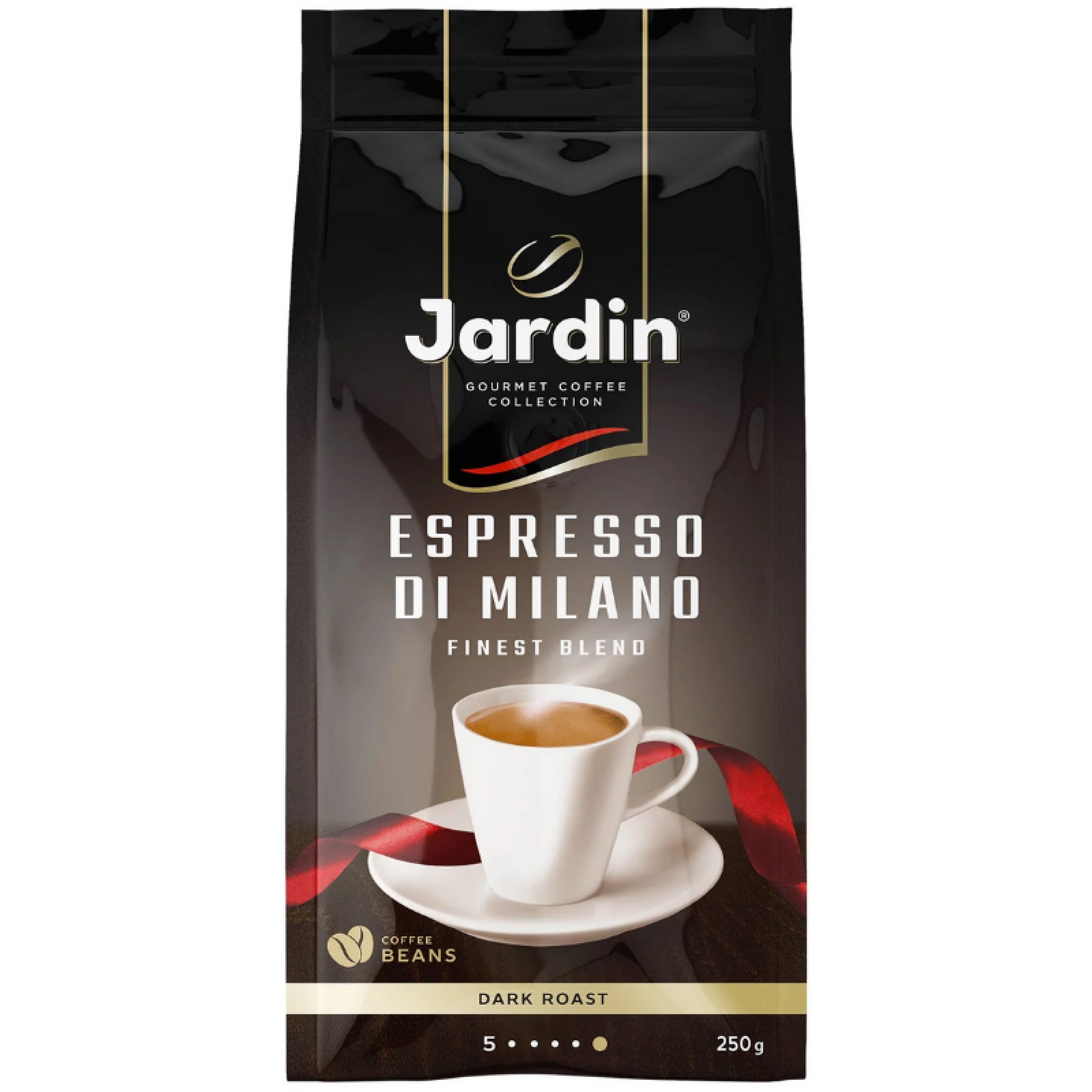 Кофе в зернах темной обжарки Espresso di Milano 250 г Jardin