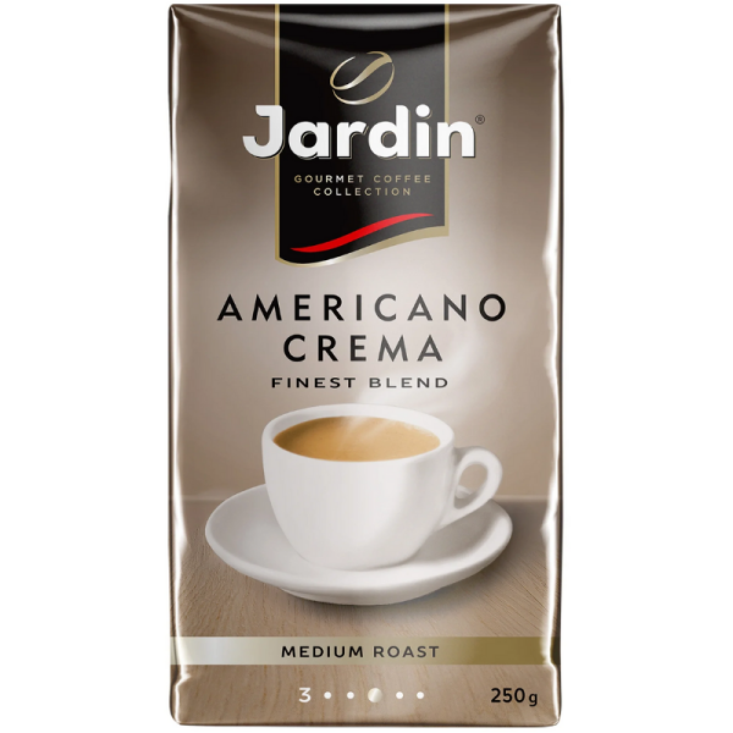 Кофе молотый натуральный светлообжаренный Almericano Creмa 250г Jardin
