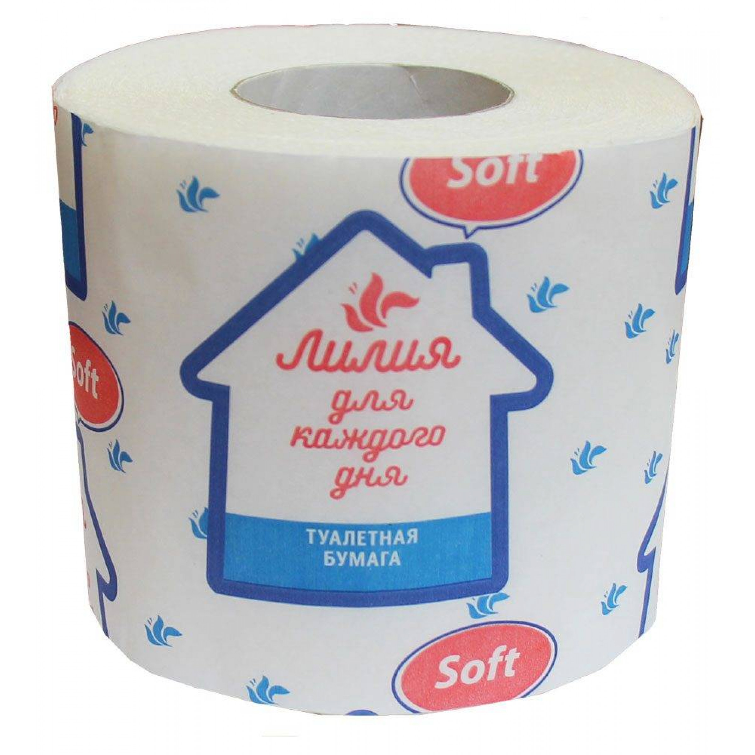 Туалетная бумага «Лилия Soft» белая, 1шт
