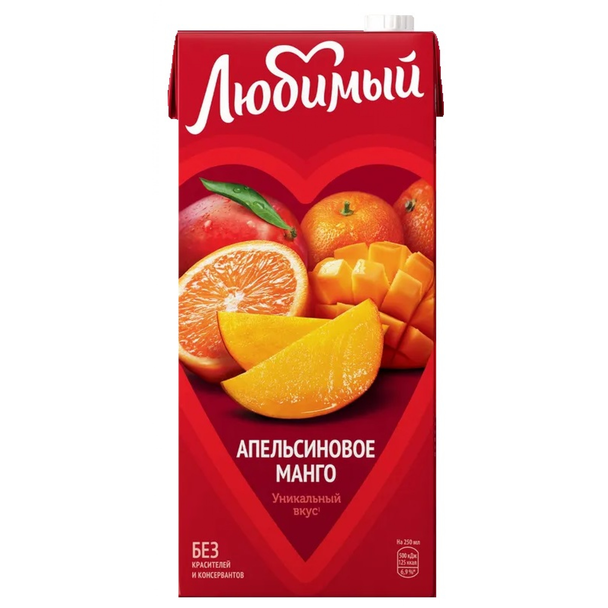 Нектар Любимый апельсиновое манго, 1,93л