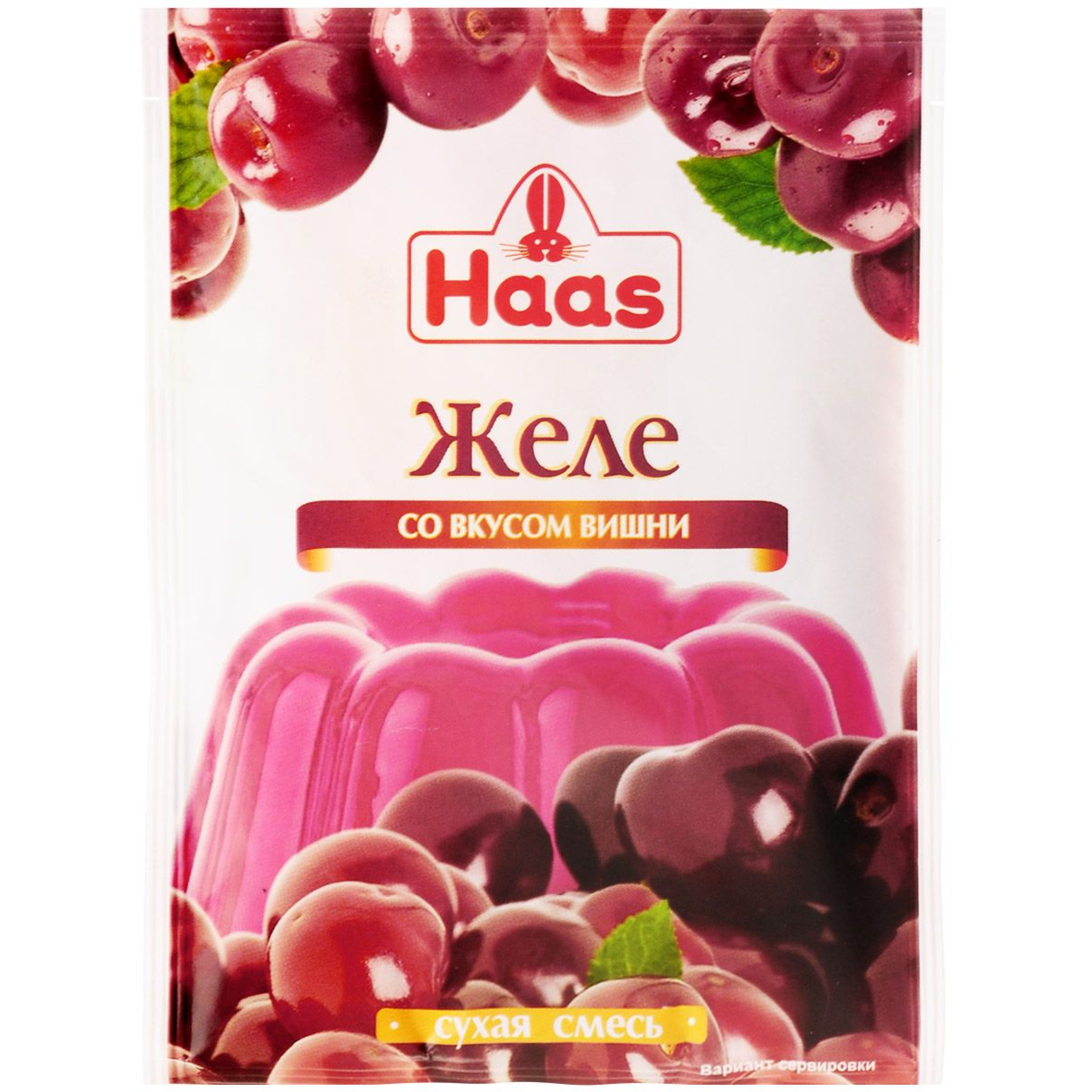 Желе десертное Haas вишня, 50гр