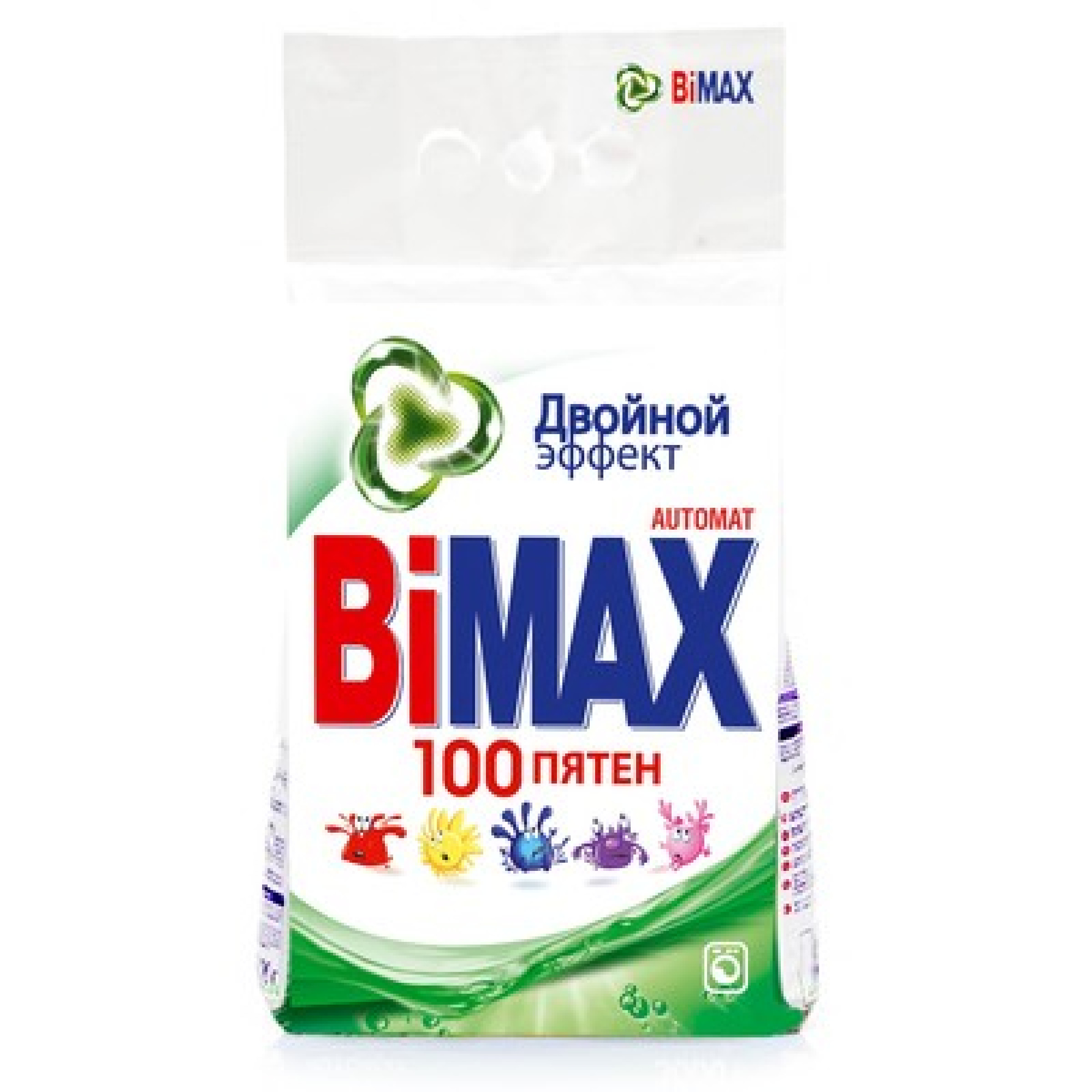 Стиральный порошок BiMax 100 пятен Двойной эффект автомат, 1,5кг
