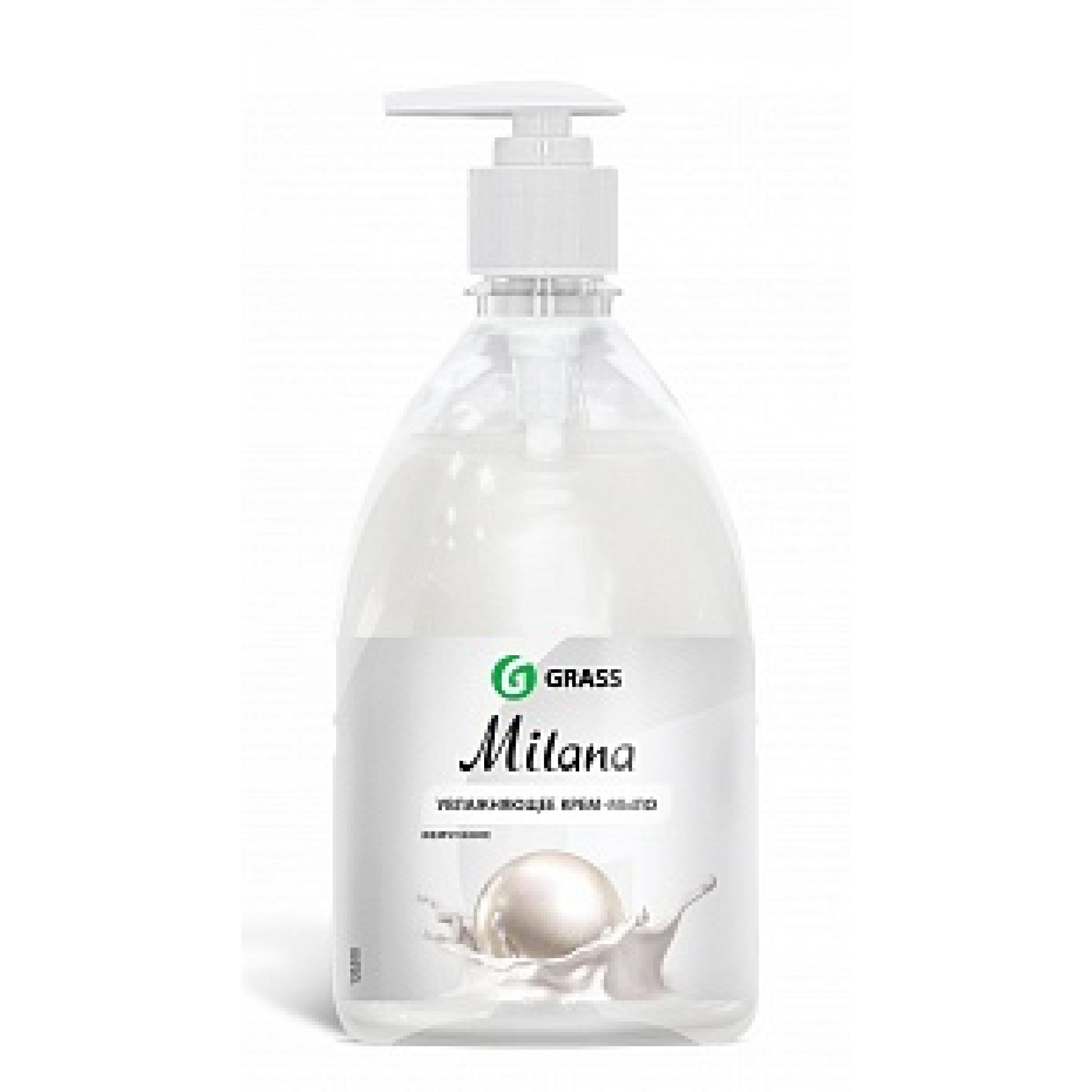 Жидкое крем-мыло Milana жемчужное с дозатором GRASS, 500 мл