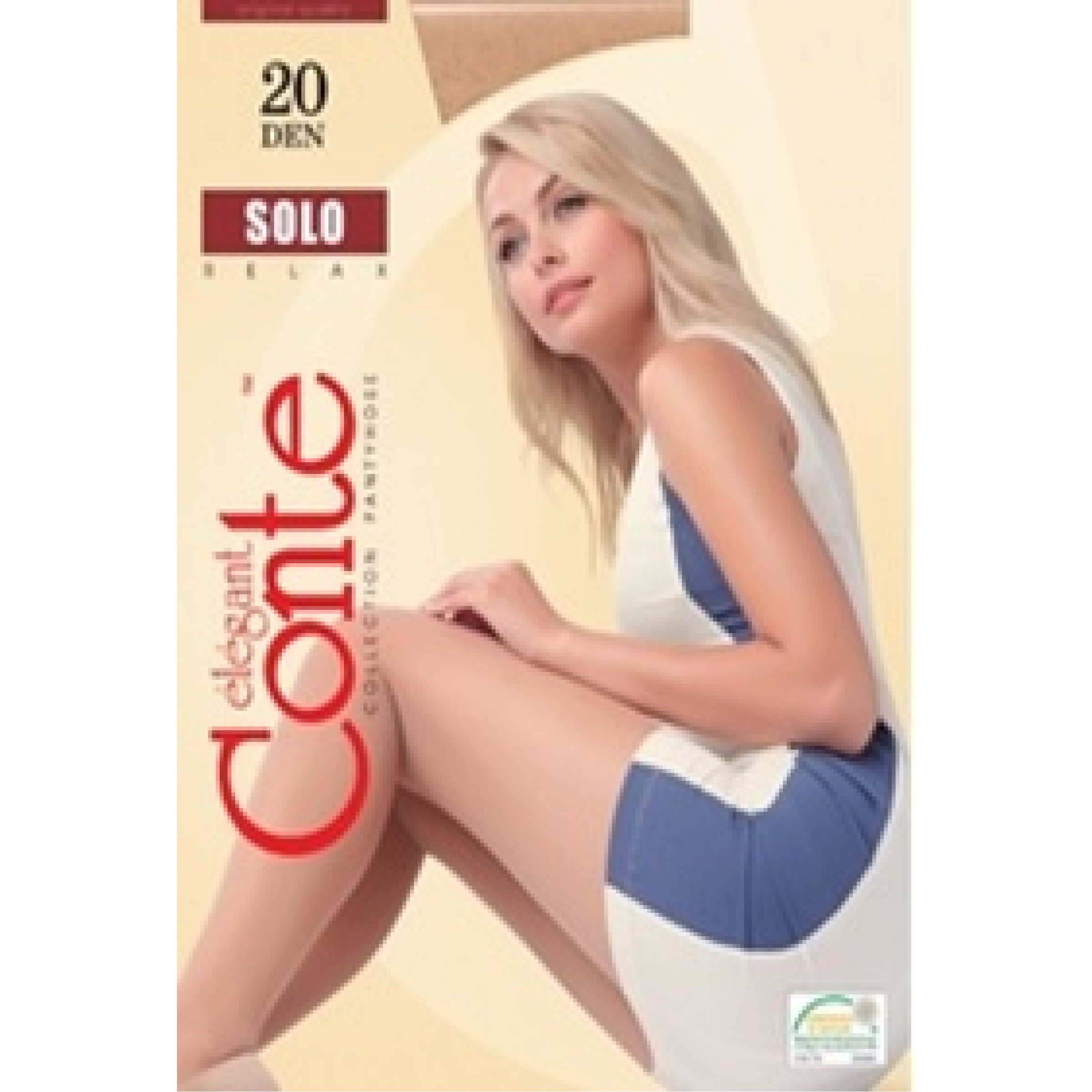 Женские колготки Conte Solo 3 размер natural цвет 20 den