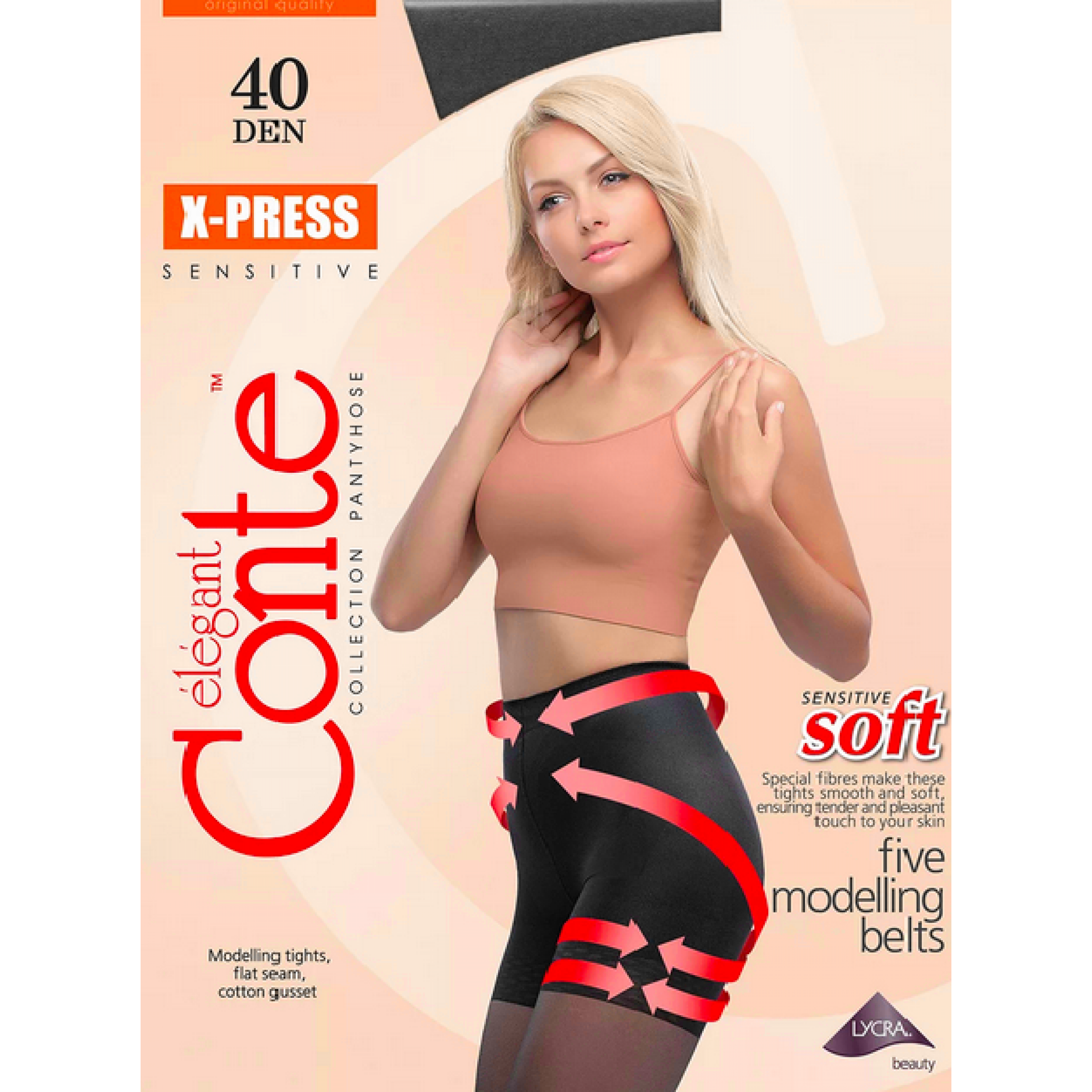 Женские колготки Conte X-press Soft 3 размер nero цвет 40 den