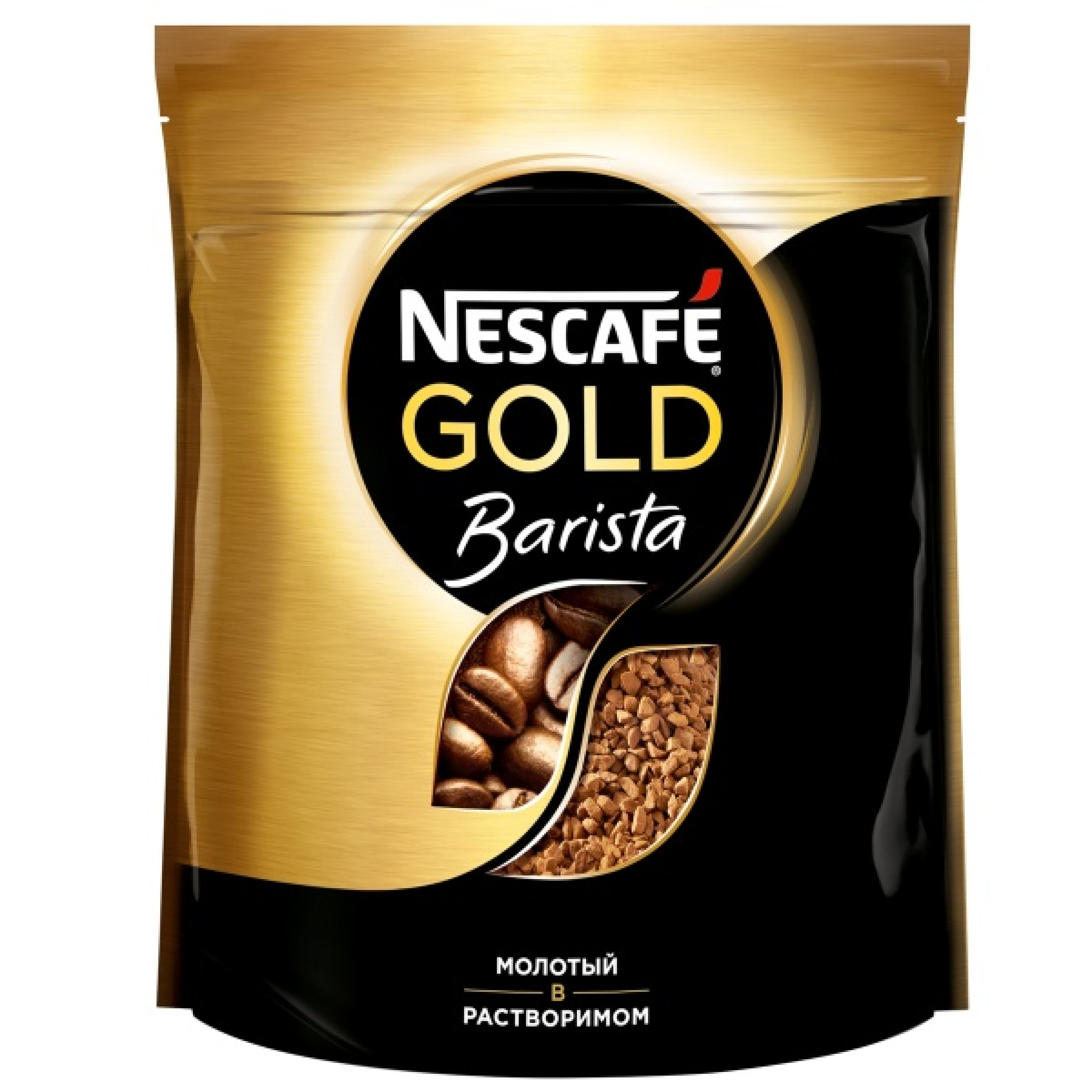 Кофе растворимый с молотым Nescafe Gold Barista 75 г