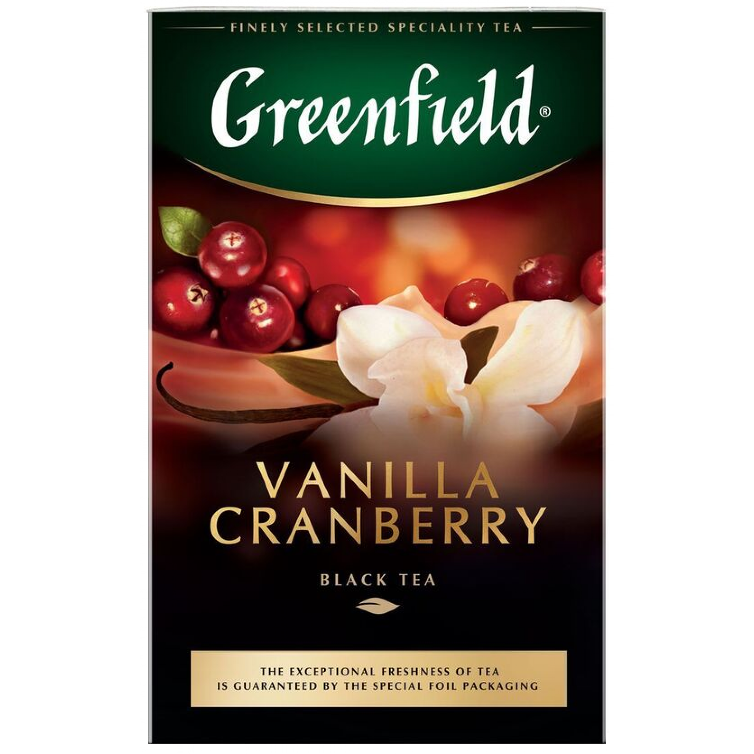 Чай черный байховый Vanilla Cranberry Greenfield, 25пак*1.5гр