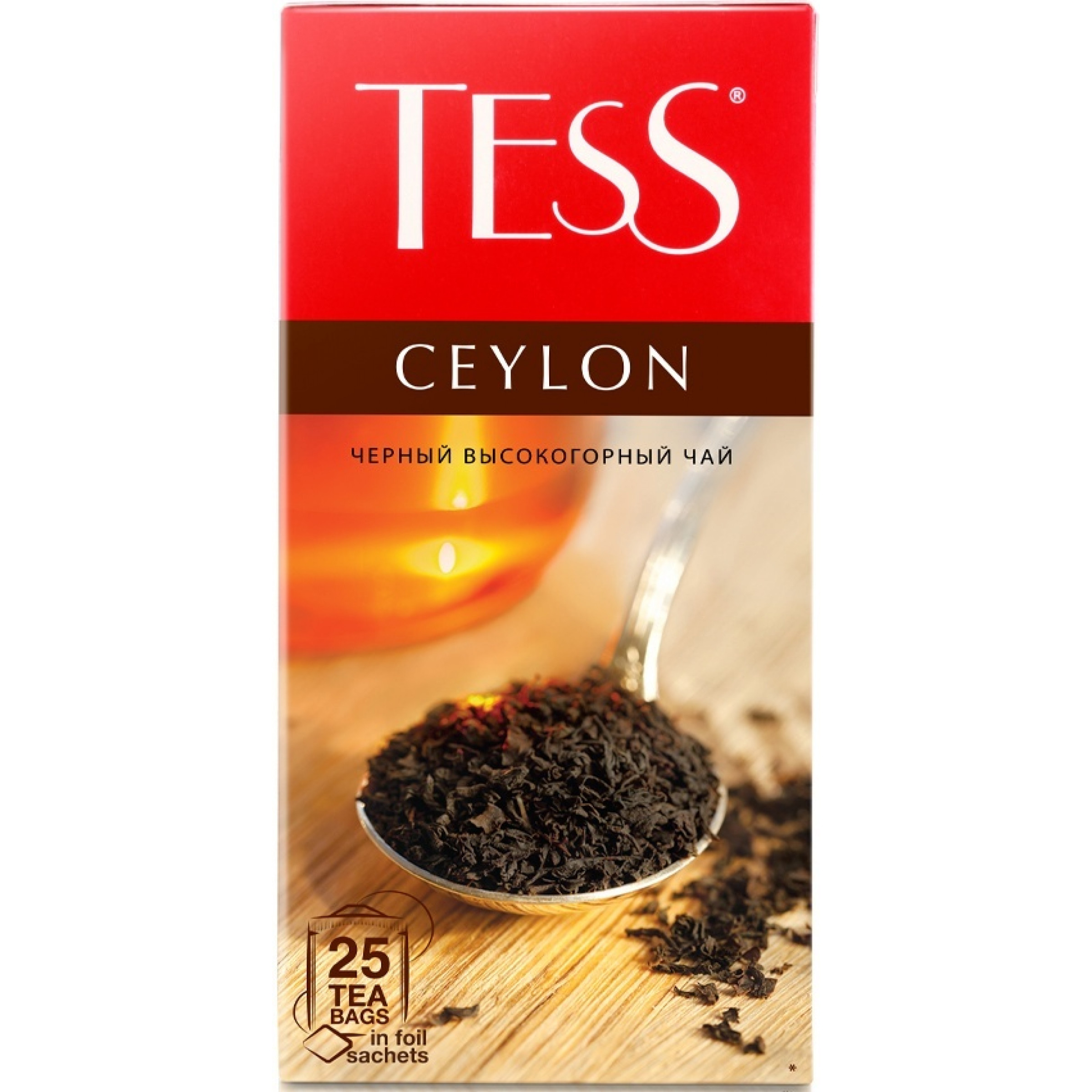 Чай черный цейлонский Ceylon Tess, 25пак*2гр