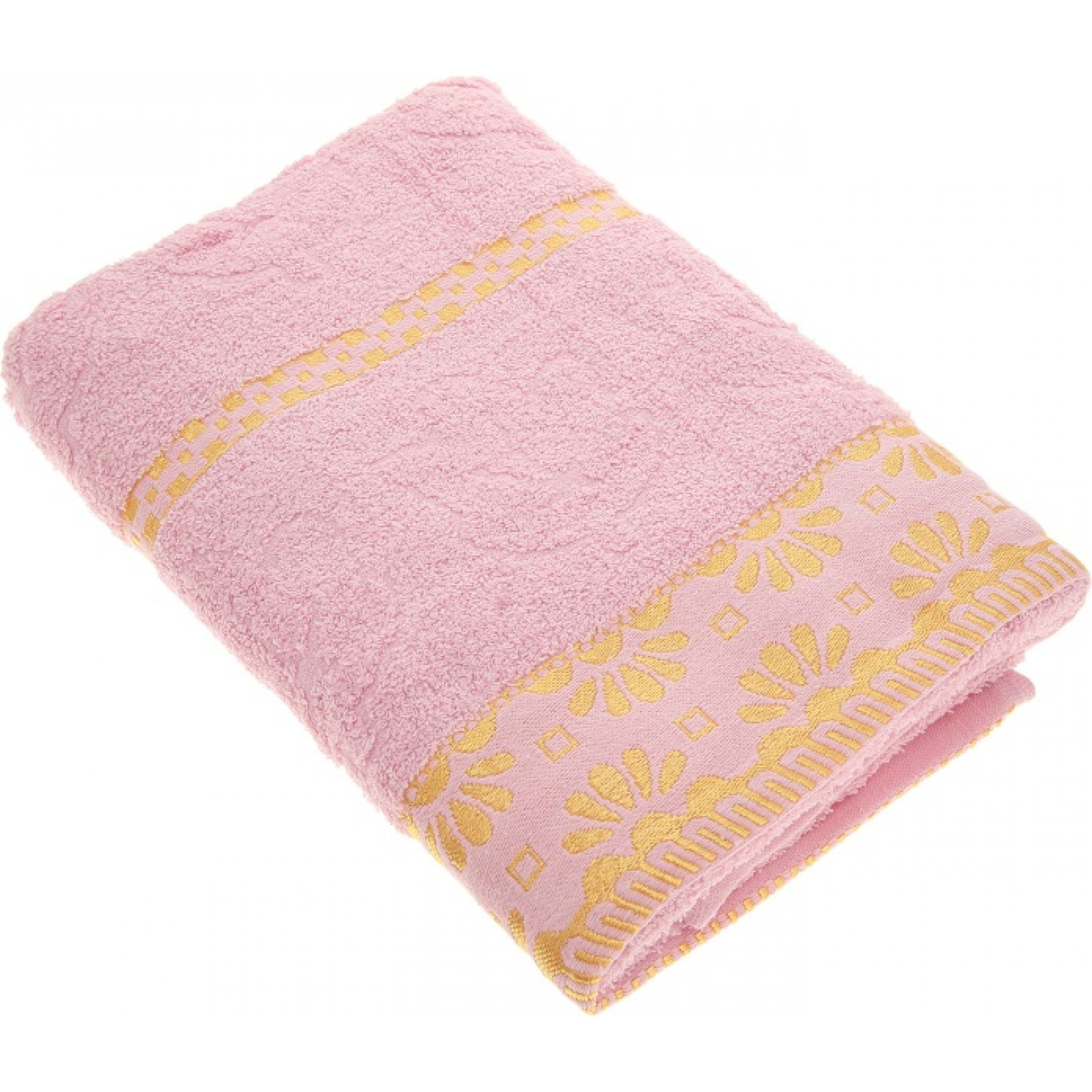 Махровое полотенце Дубравушка 50х90 см розовый цвет