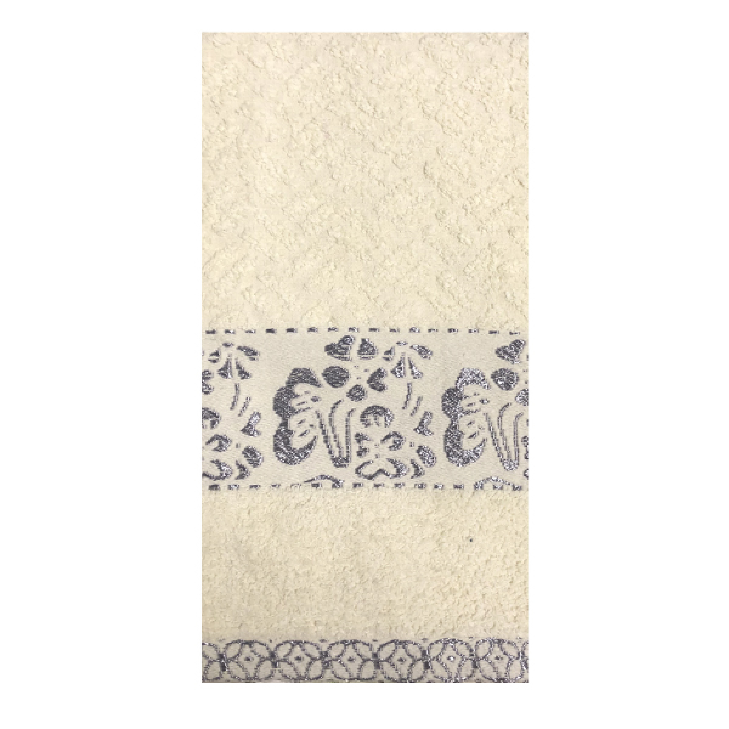 Махровое полотенце Фрезия 50х90 см кремовый цвет