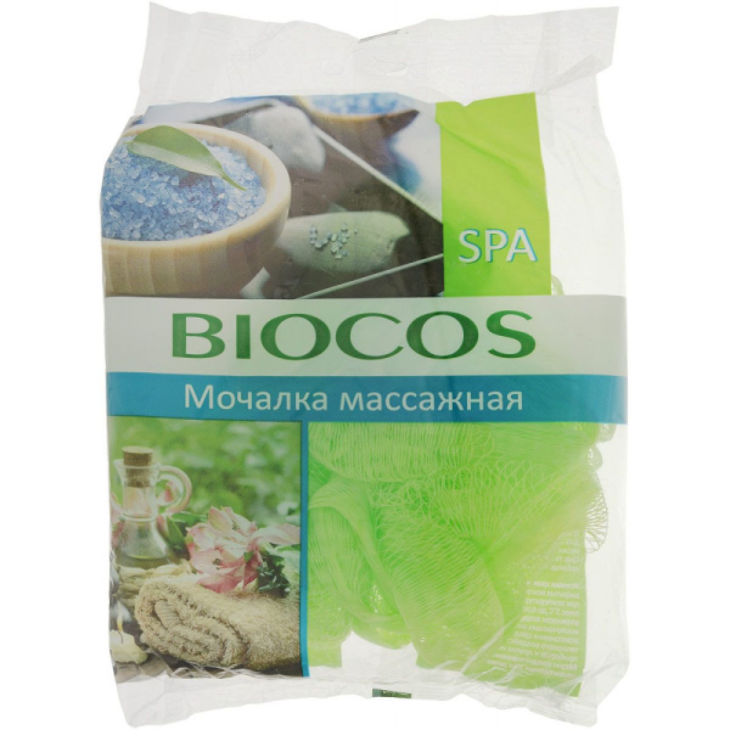 Мочалка массажная в ассортименте BioCos, 1 шт