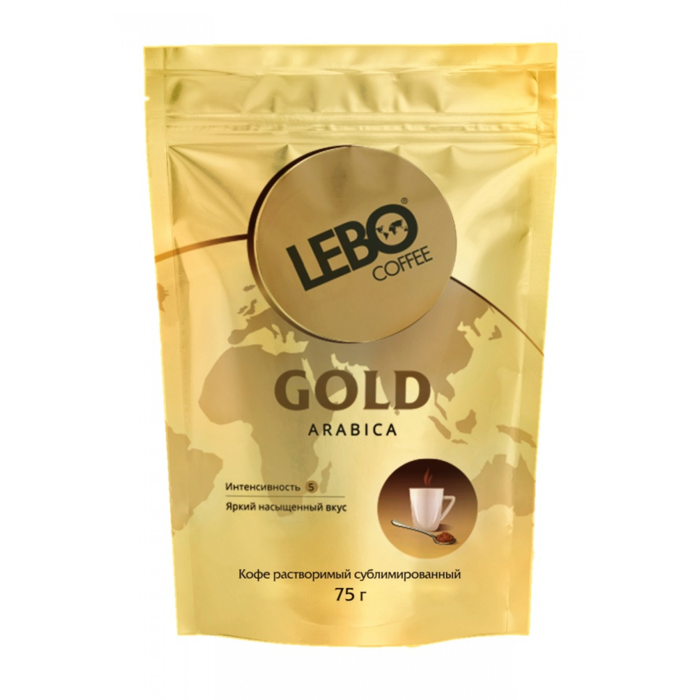 Кофе растворимый сублимированный Lebo Gold 75 г