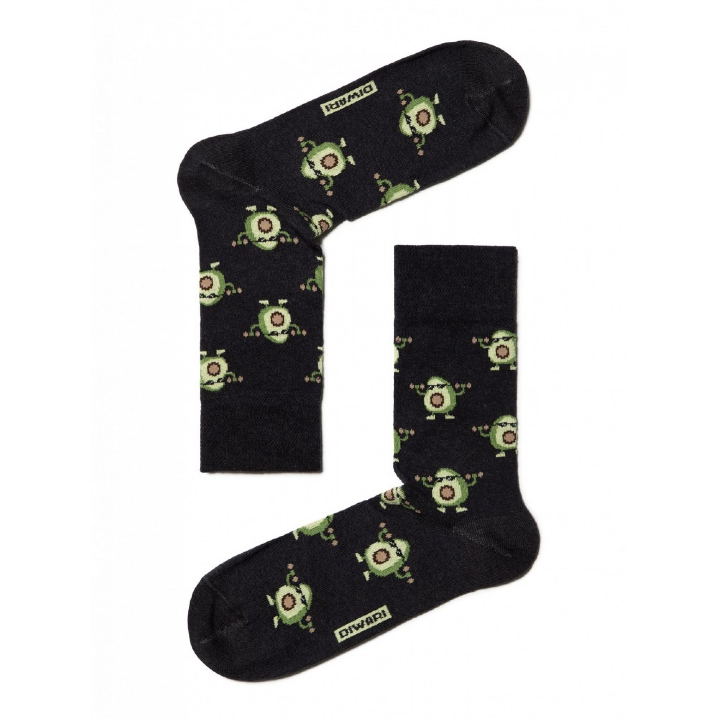 Мужские носки Conte Diwari Happy Авокадо 42-43 размер черный цвет