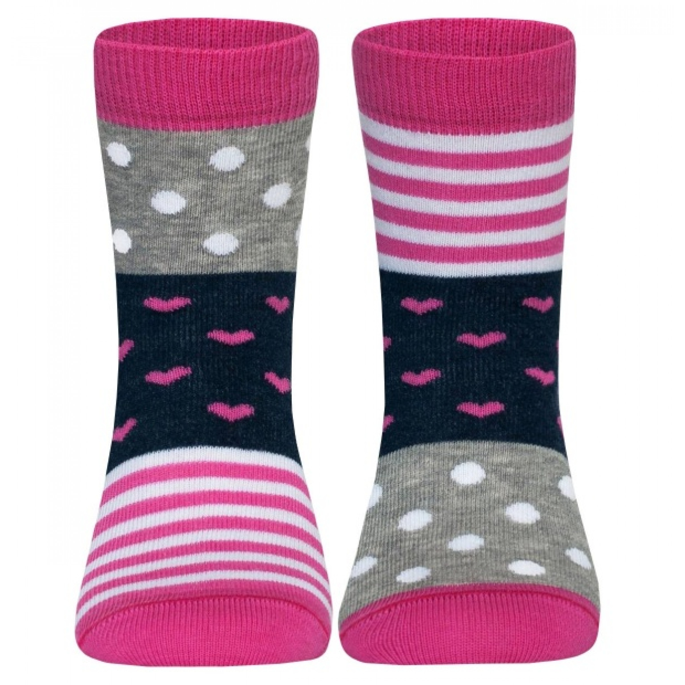 Детские носки Conte Веселые ножки 24-26 размер серо-розовый цвет
