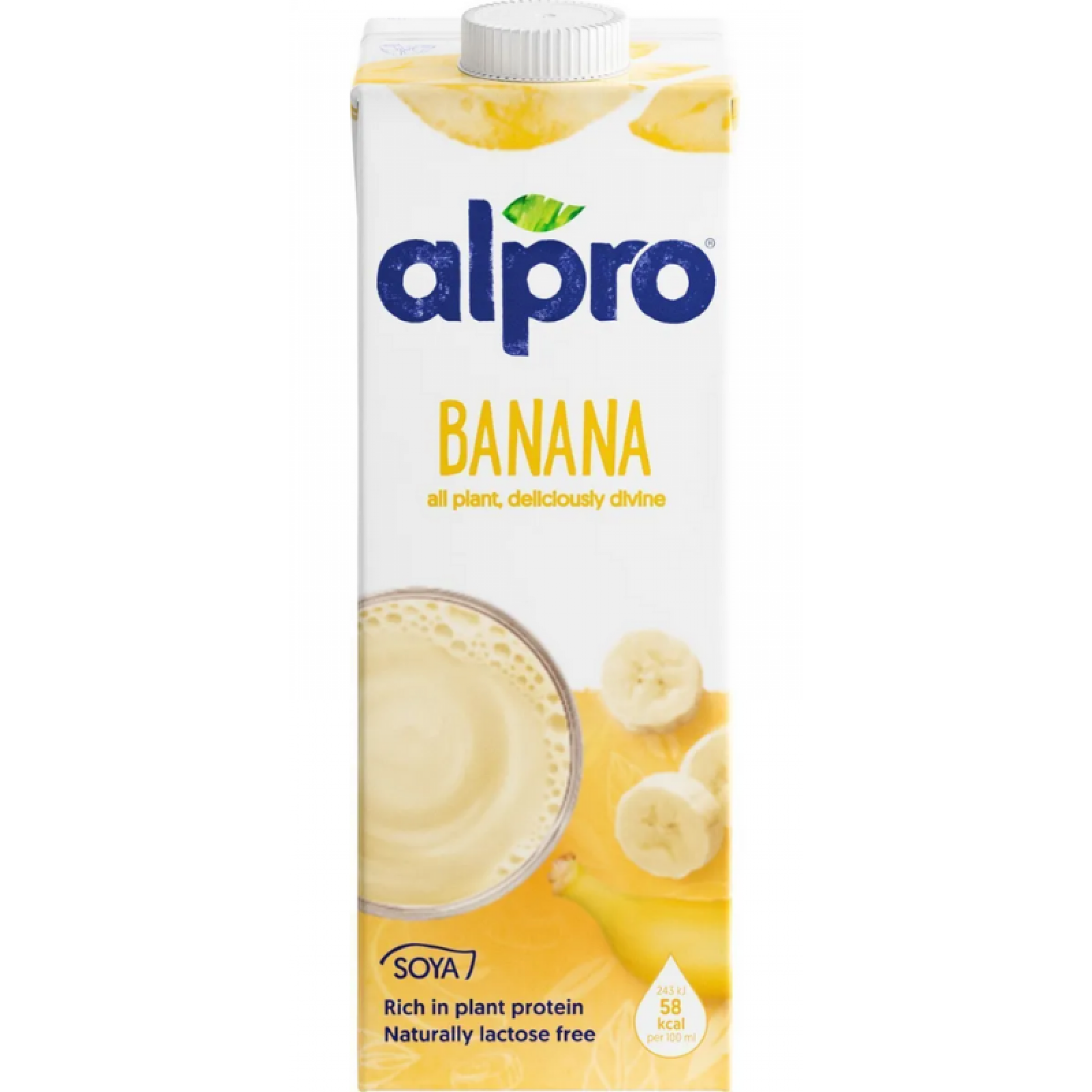 Напиток Соево-банановый обогащенный кальцием и витаминами ALPRO, 1 л
