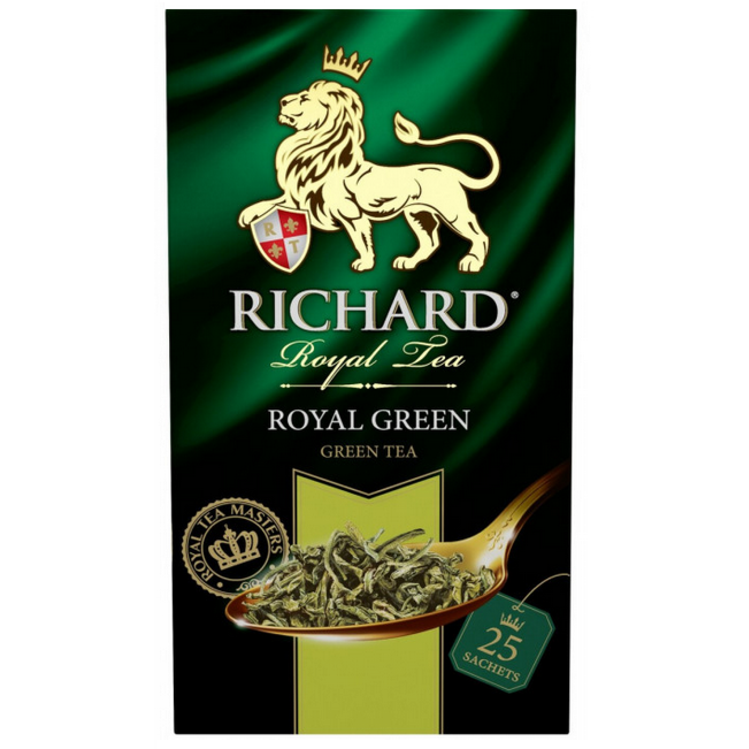 Чай зеленый Royal Green Richard, 25 пакетиков по 2 г