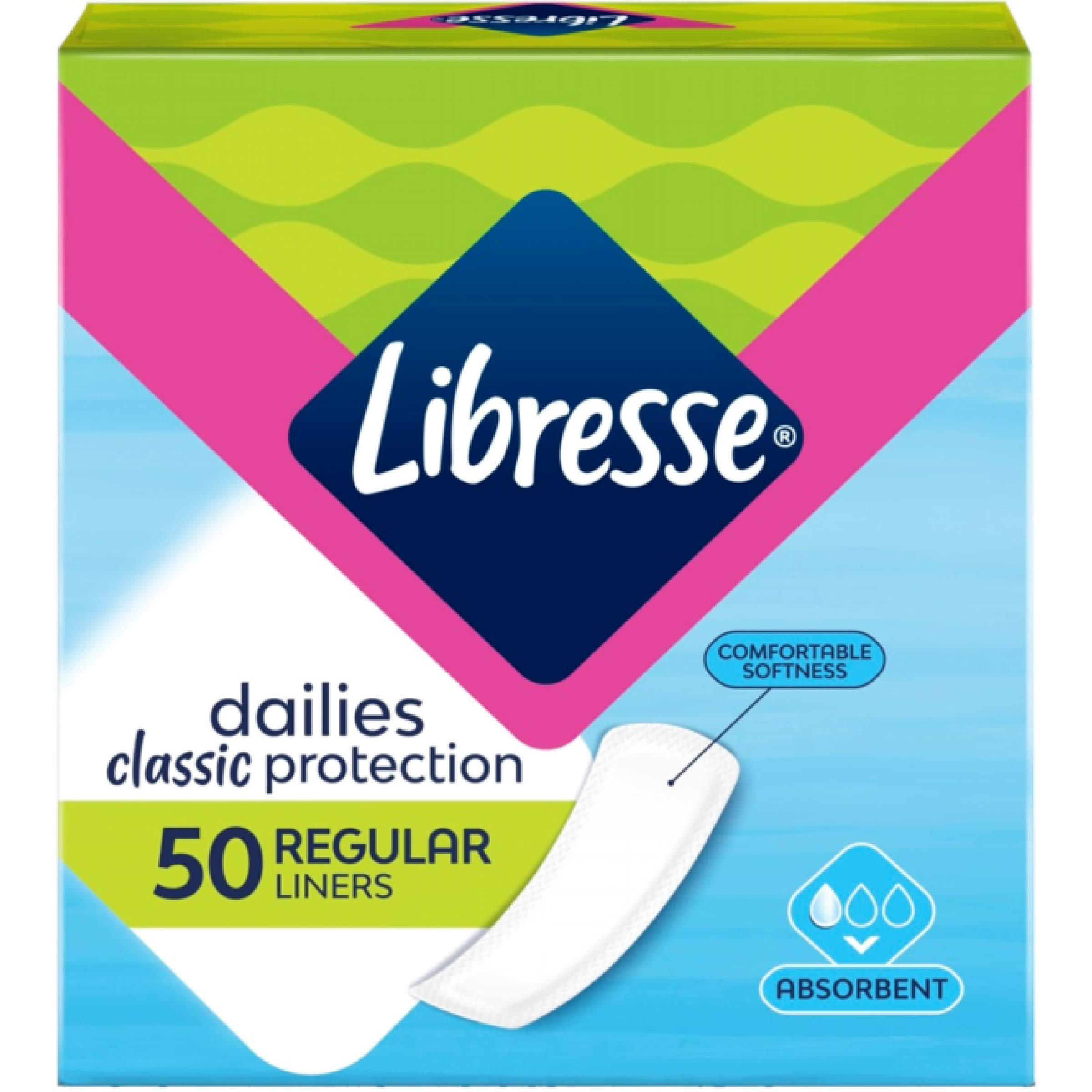 Прокладки ежедневные Libresse Classic Regular, 50 шт