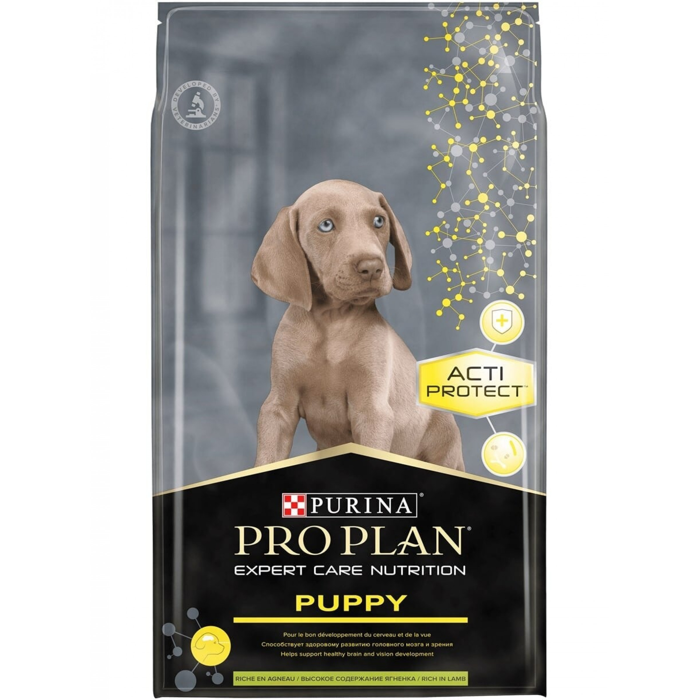 Сухой корм Pro Plan Puppy для щенков средних пород с чувствительным пищеварением ягненок, 3 кг