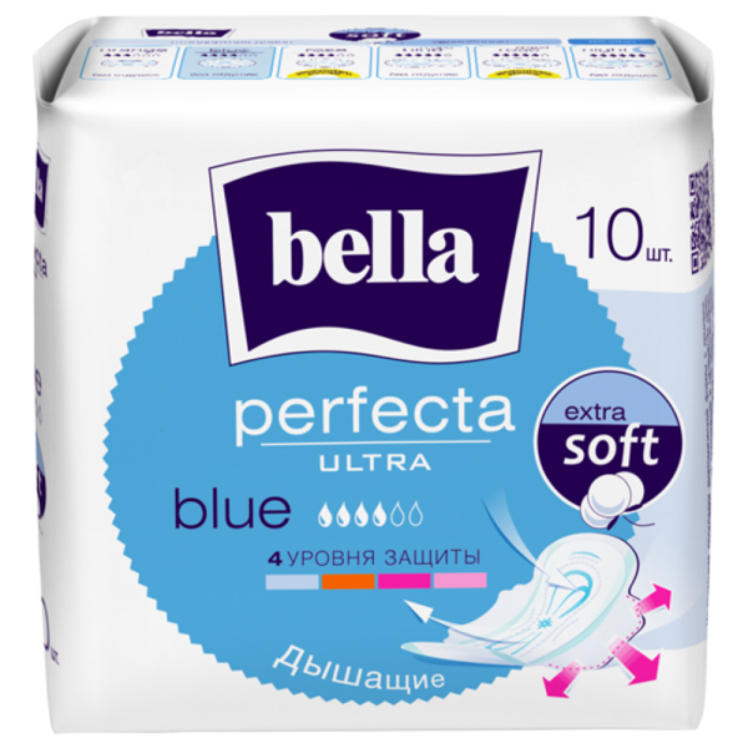 Прокладки гигиенические Bella Perfecta Ultra Blue, 10 штук