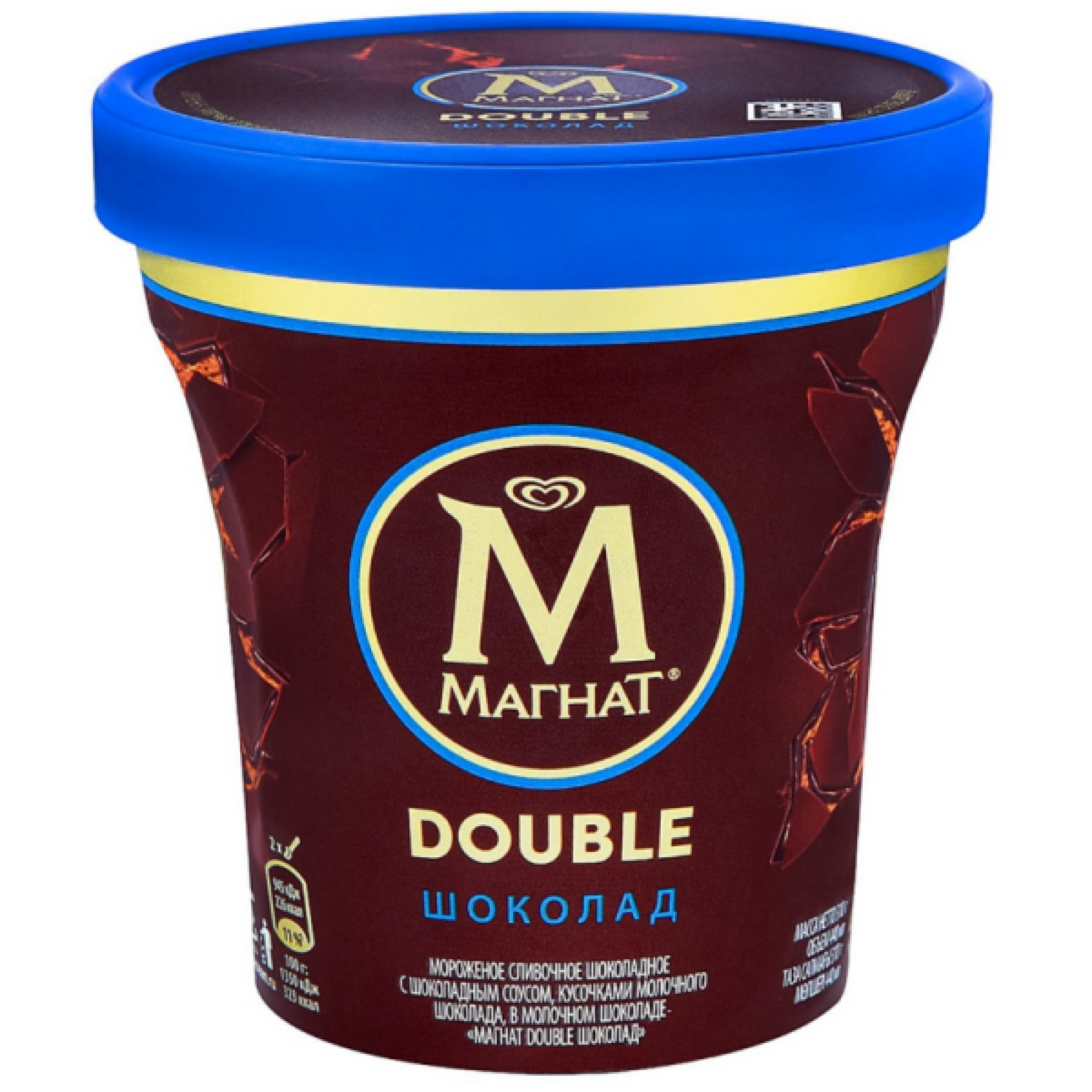 Мороженое МАГНАТ Double шоколад, 310 г