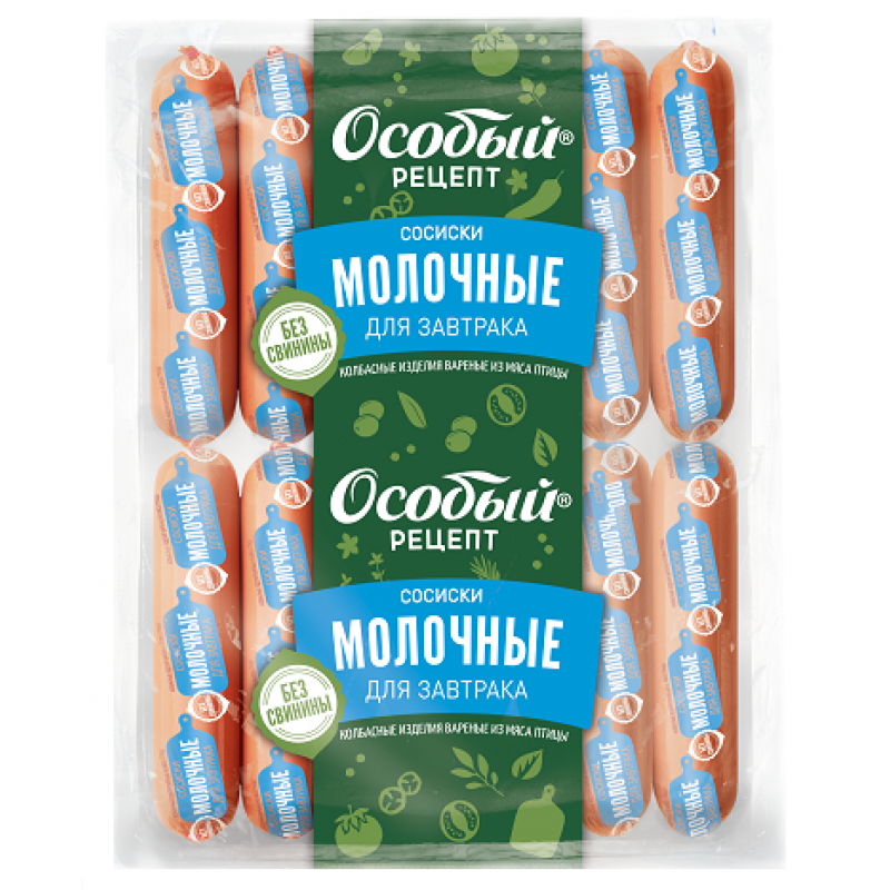 СосискиМолочныеПо-стародворскидлязавтракаСтародворье(среднийвес:1300г)
