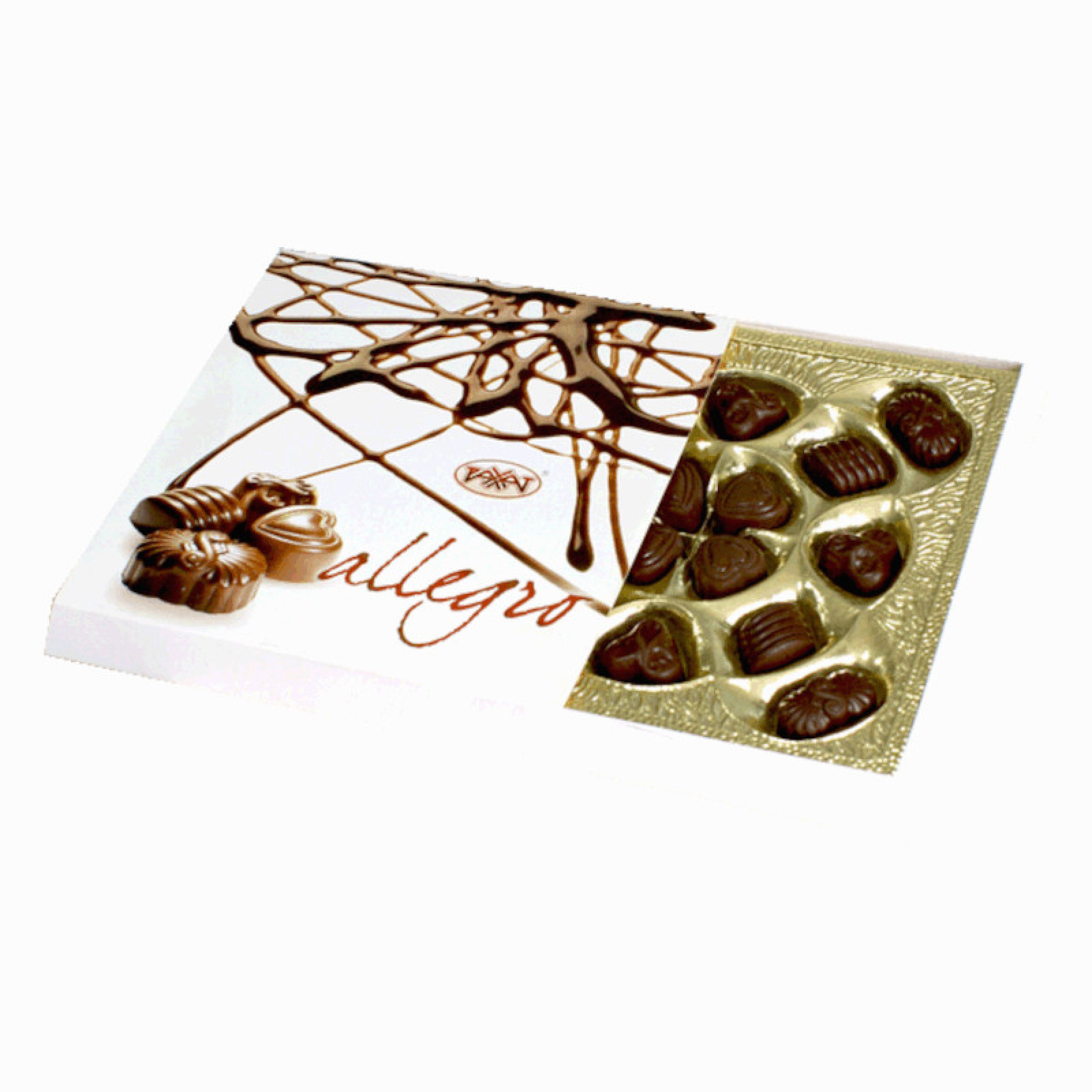 Конфеты шоколадные с начинкой Allegro Рахат, 180 г