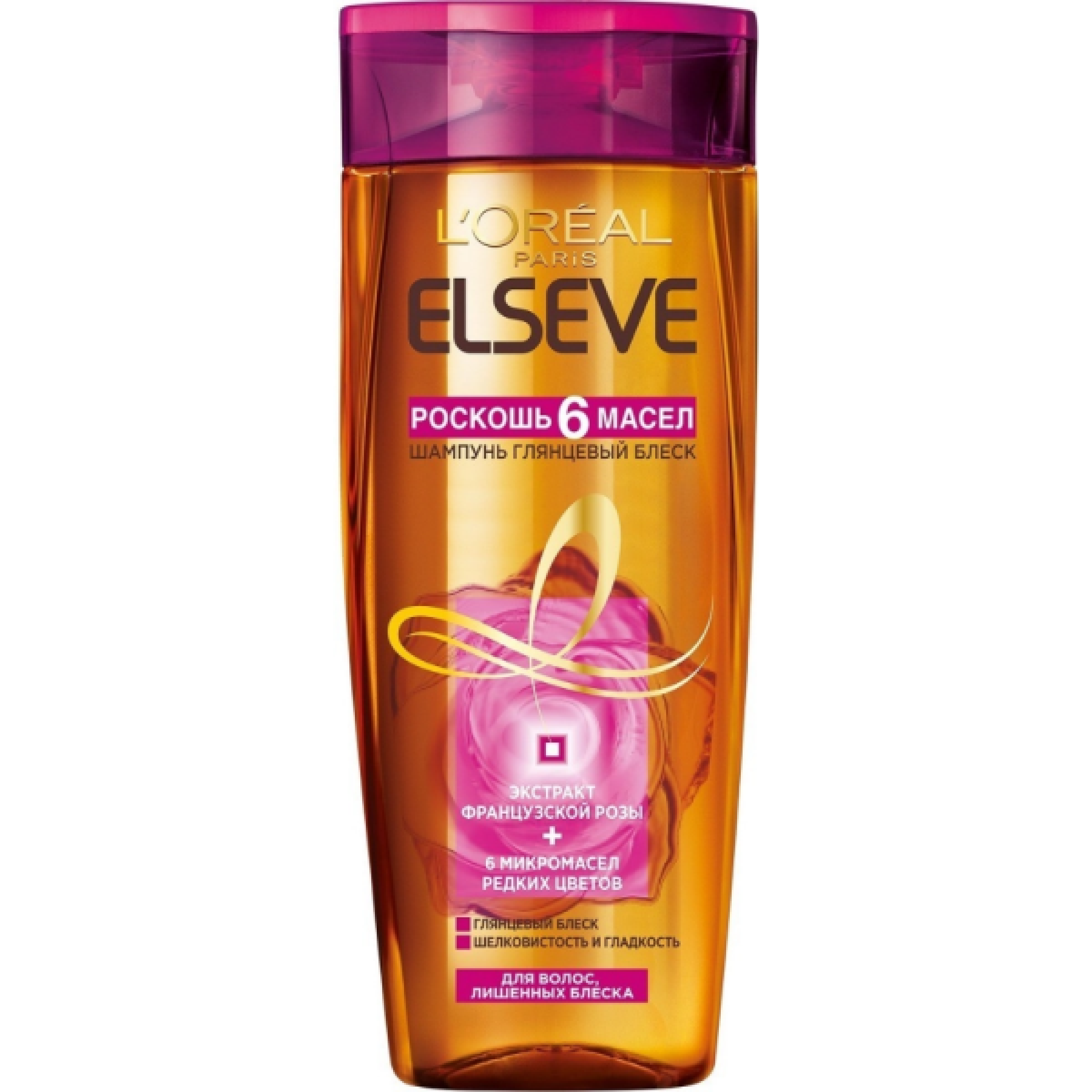 Шампунь для волос LOreal Paris Elseve 6 Масел Розовое масло, 400 мл