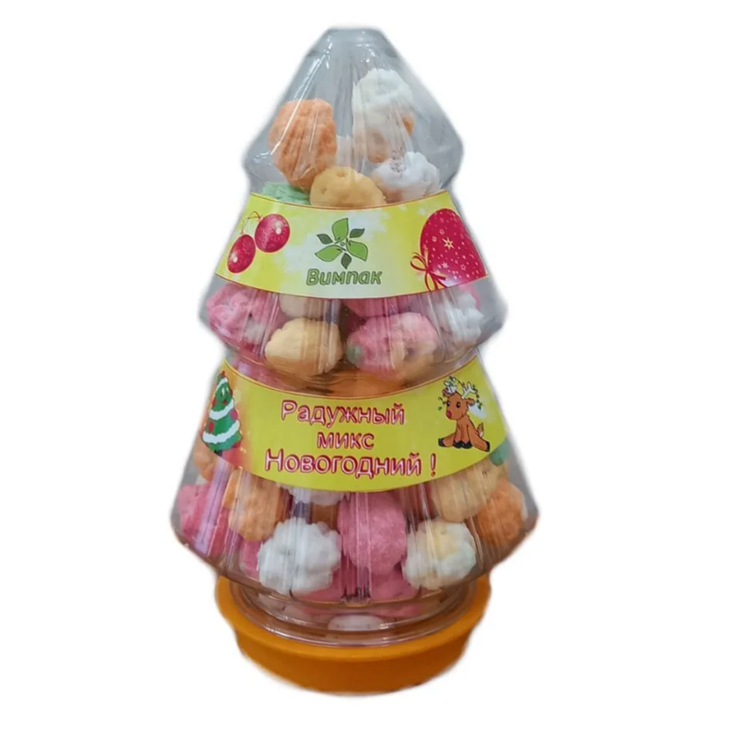 Новогодний набор ВИМПак Радужный микс, арахис в сахарной цветной глазури, 220 г