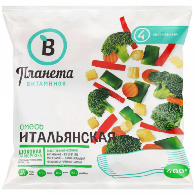 Замороженные овощные смеси vitamin