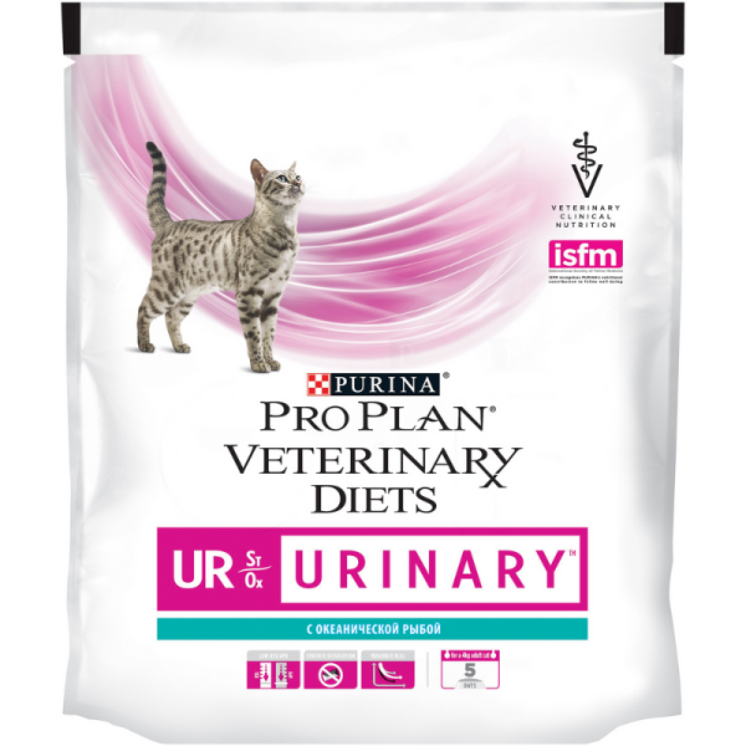 Сухой корм для кошек Purina Pro Plan Veterinary Diets UR Urinary диетический при МКБ с океанической рыбой, 350 г