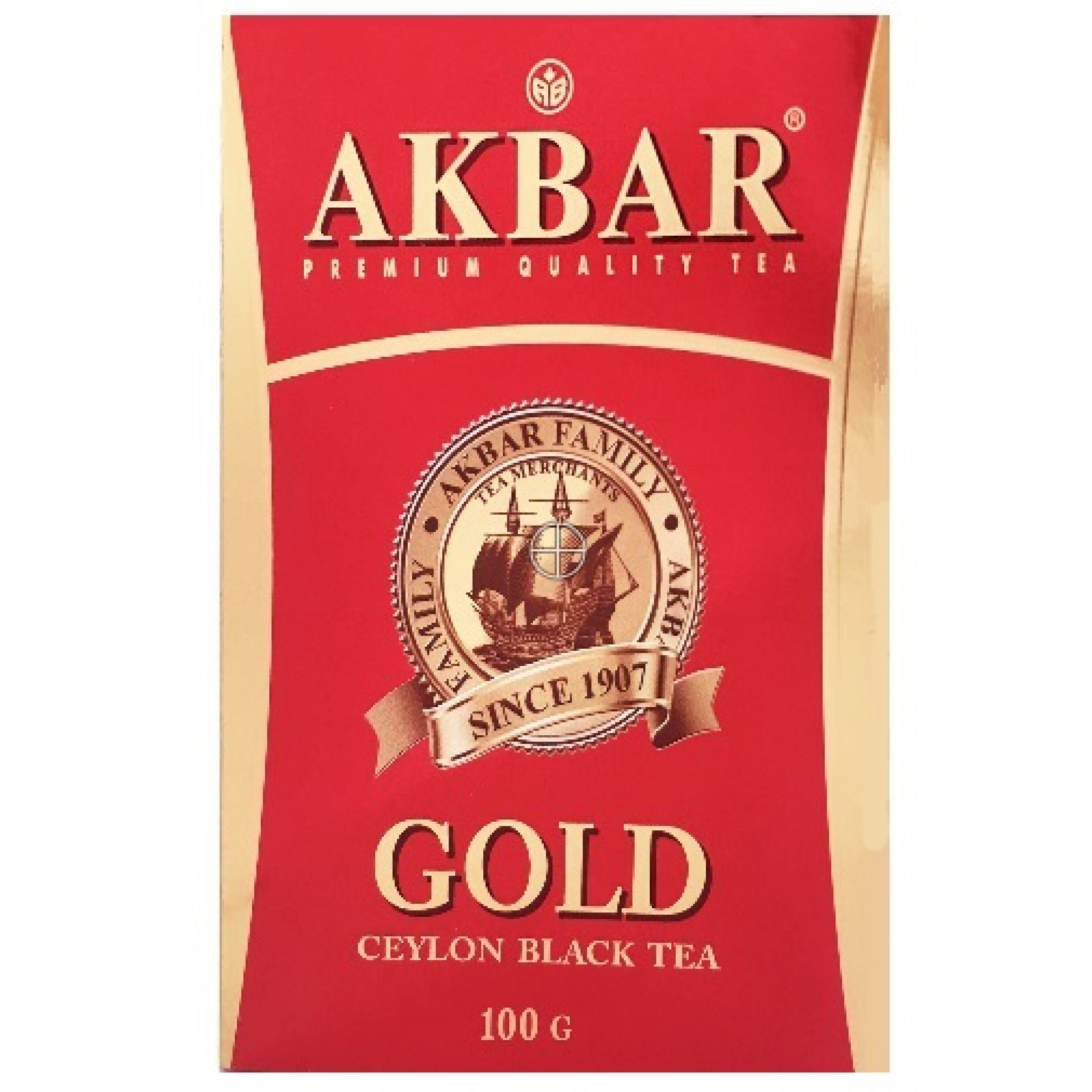 Черный чай АКБАР листовой, 100 гр